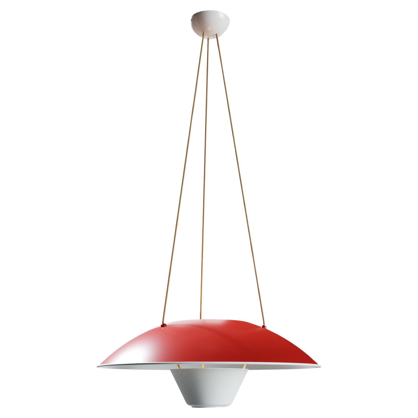 Lampada a sospensione M4 Red and White di Disderot