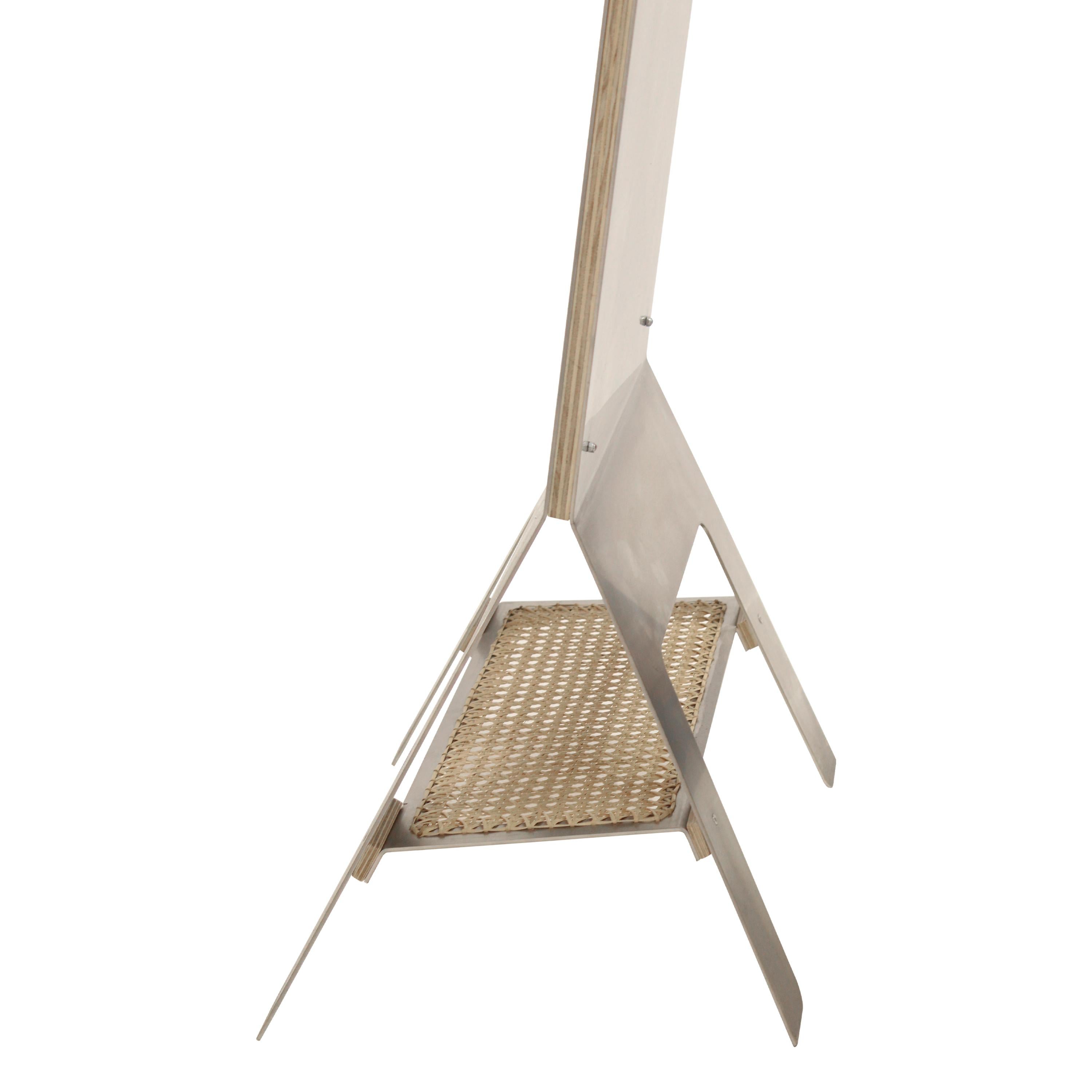 Stainless Steel “M534” Mirror by Guillermo del Paso, NeoArtesanía Collection, Spain, 2025 For Sale