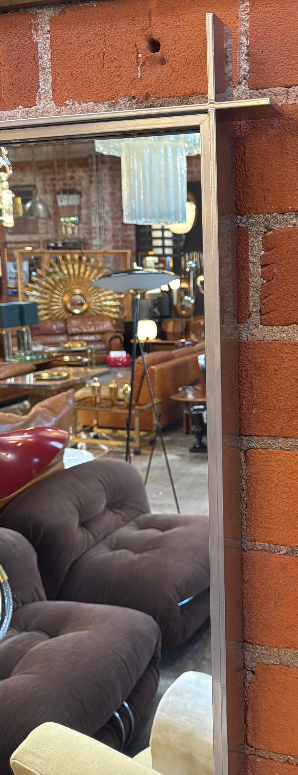 Moderne Miroir en chrome des années 39, 21e siècle, Italie en vente
