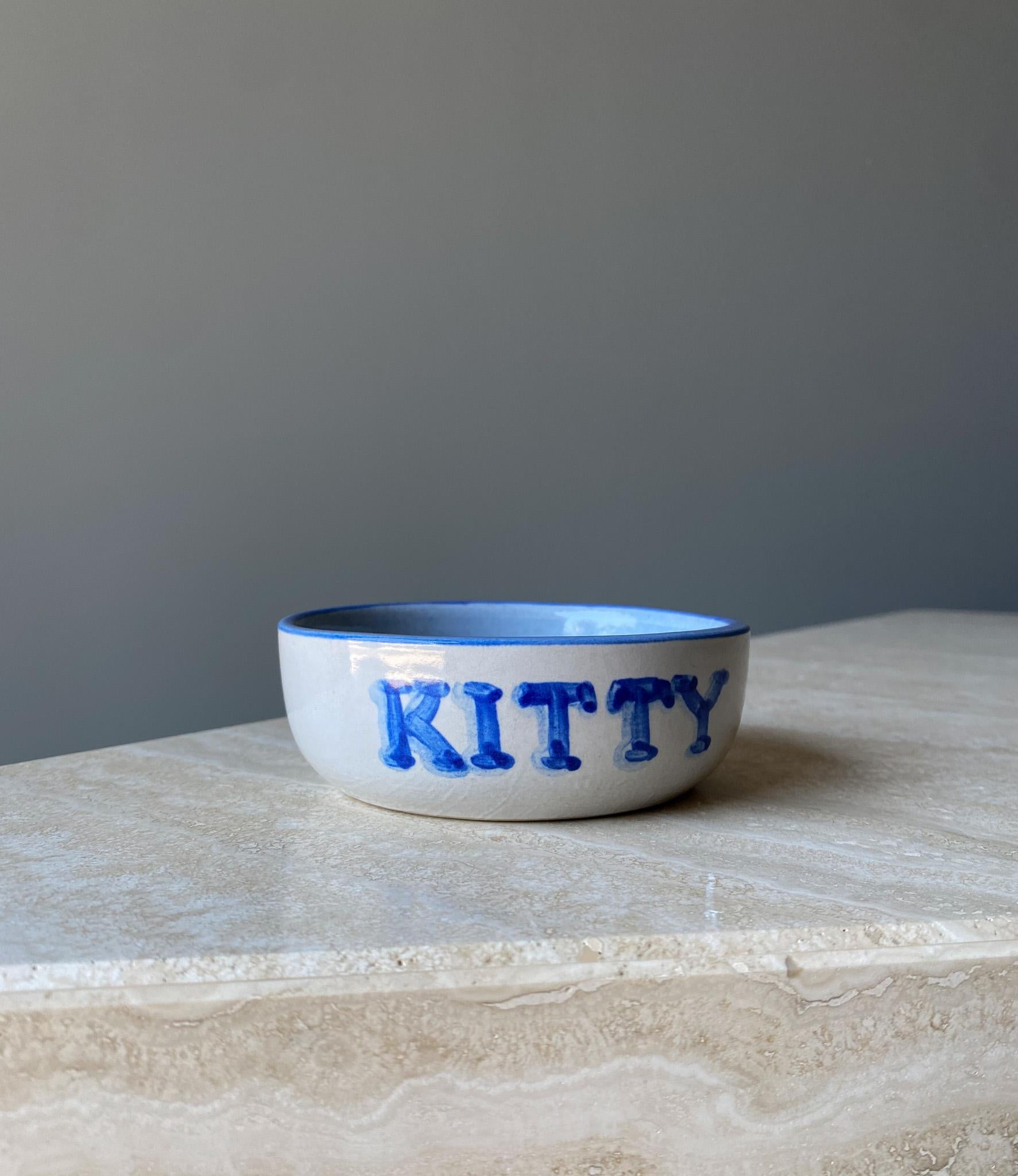 M.A. Hadley Ceramic Kitty / Cat Bowl, United States,  20th Century For Sale 2