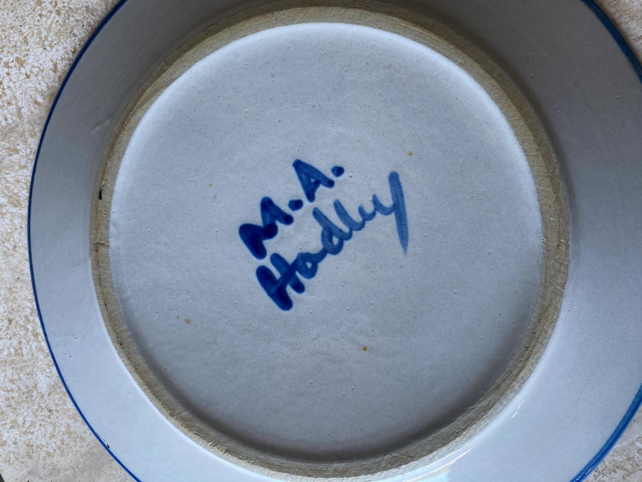 Ceramic M.A. Hadley Chicken Dish / Plate, United States,  20th Century For Sale
