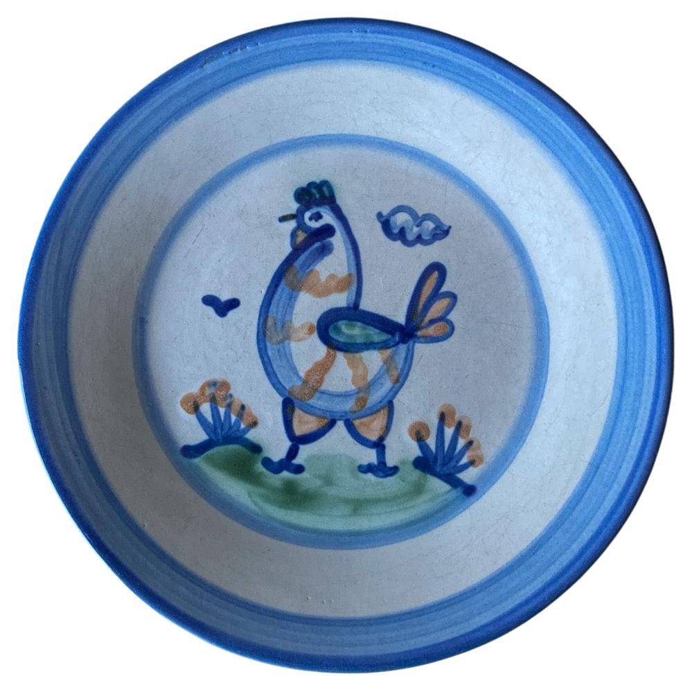 M.A. Hadley Chicken Dish / Plate, United States,  20th Century For Sale