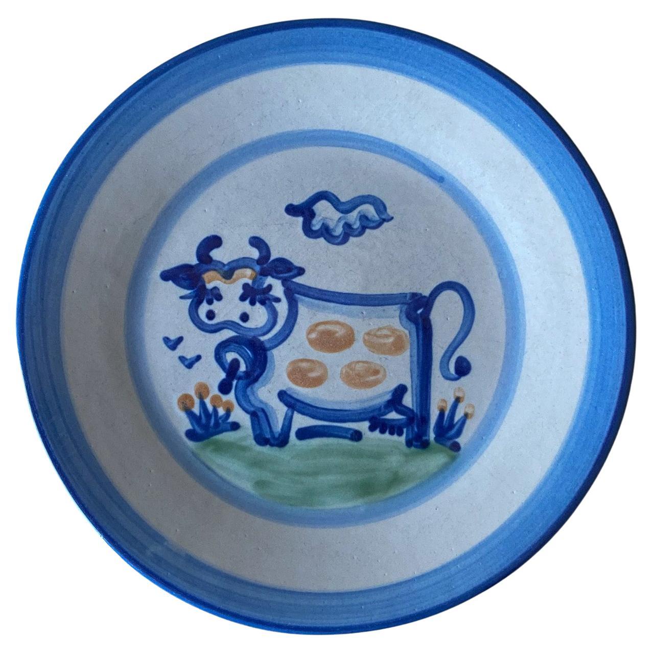 M.A. Hadley Cow Dish / Plate, United States,  20th Century For Sale