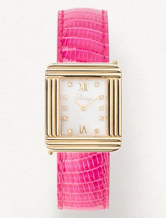 Ma Première Yellow Gold Watch, Pink Lizard Leather Strap, Ma Première Collection