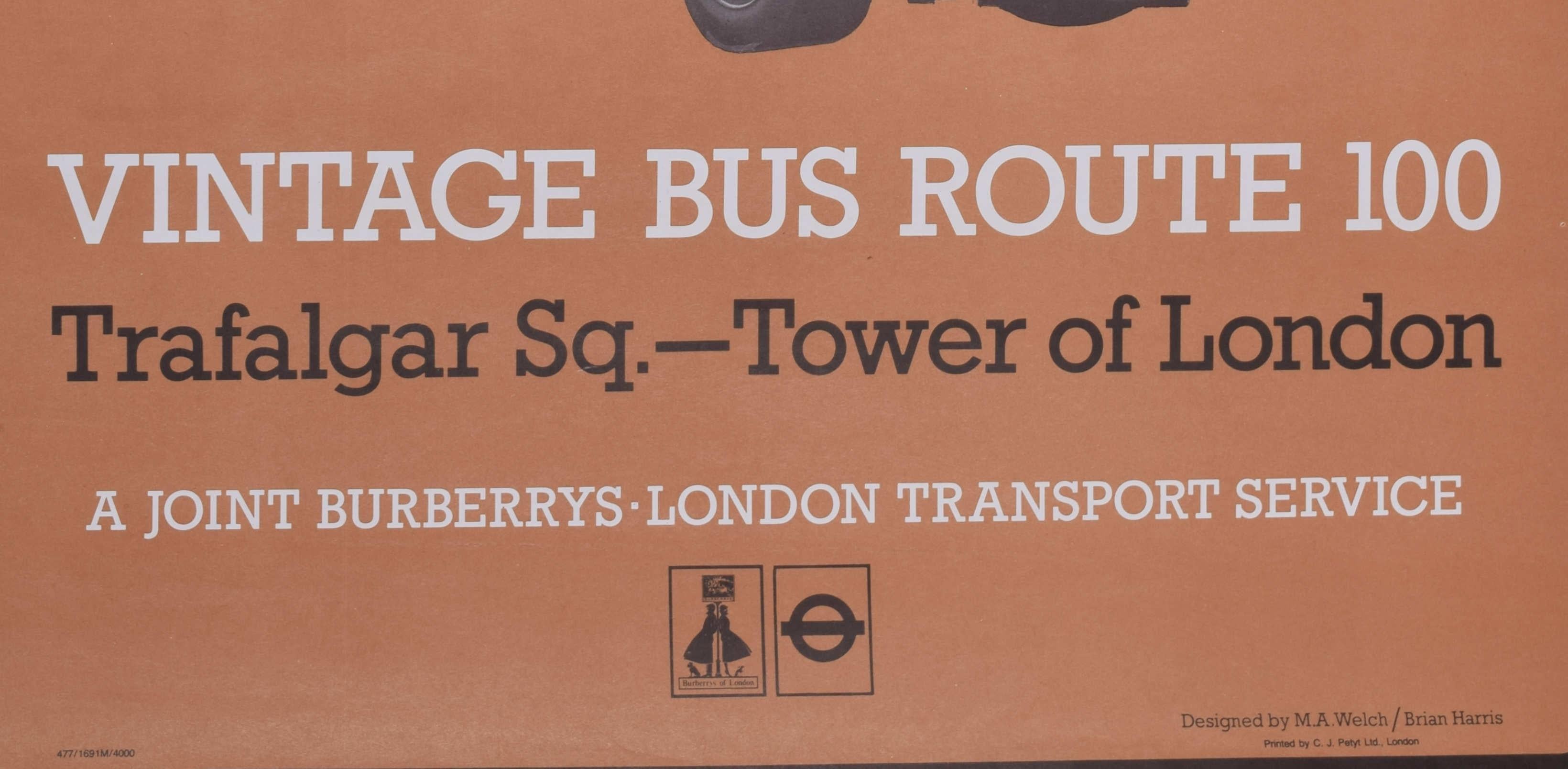 Voir London Vintage Style, affiche vintage originale de M.A. Welch & Brian Harris en vente 2