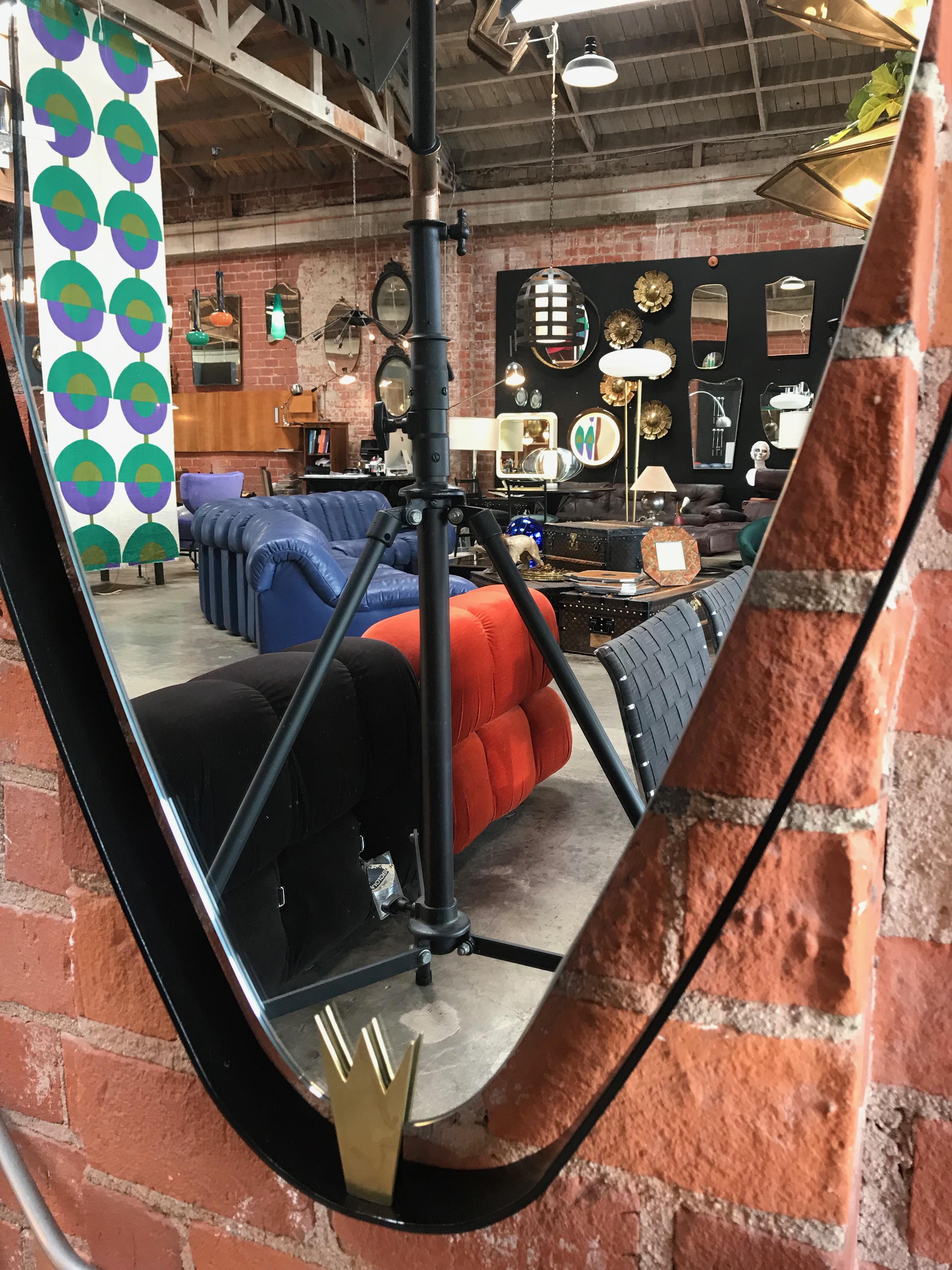 MA+39 Oversized Oval Wall Mirror, Italy In Excellent Condition For Sale In Los Angeles, CA