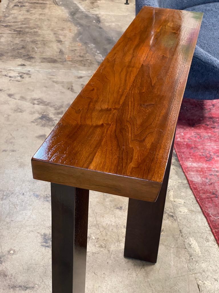 Italian Ma39 Solid Walnut Side Tables / Consoles, 21st Century For Sale