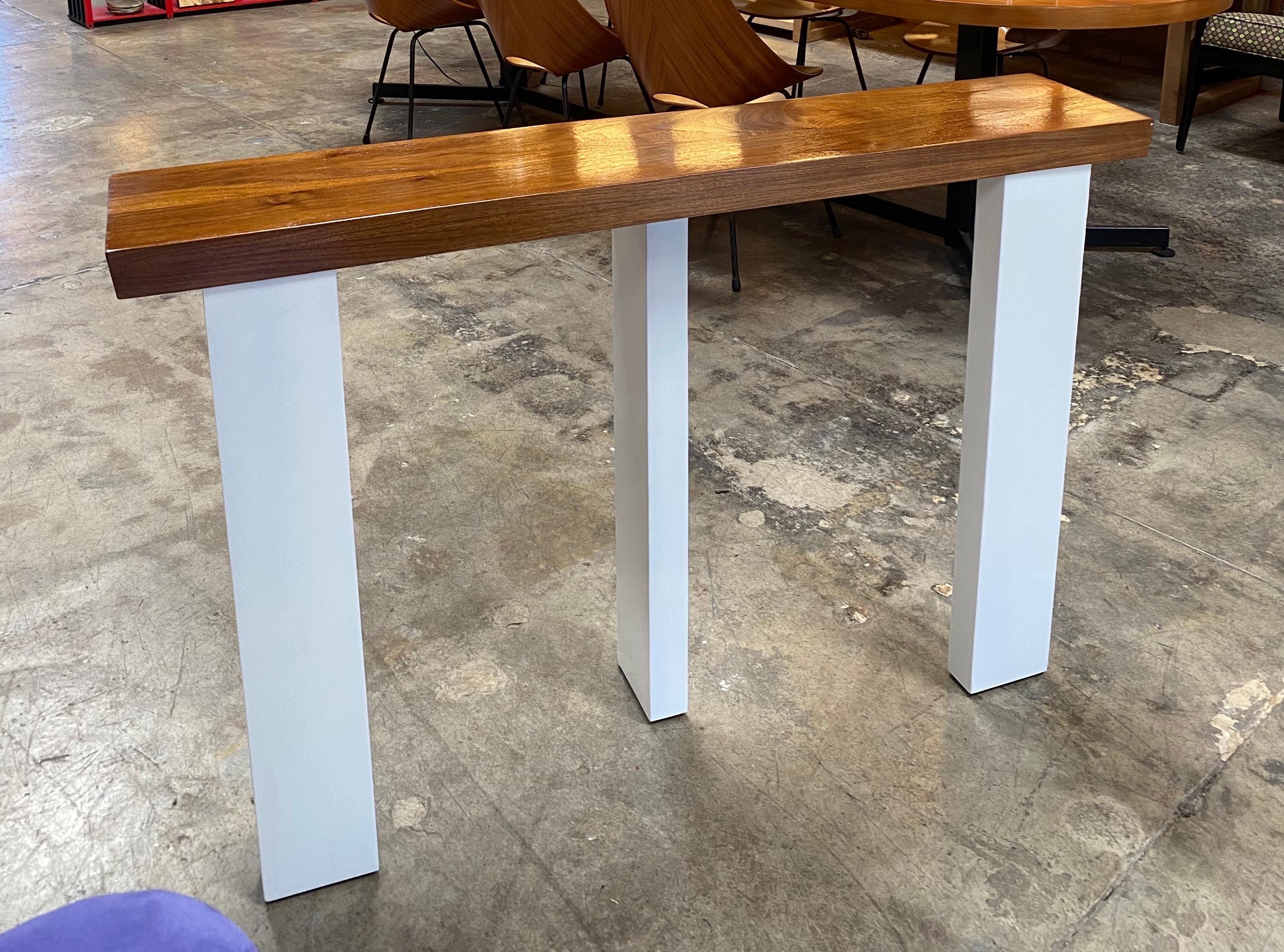 Italian Ma39 Solid Walnut Side Tables / Consoles, 21st Century