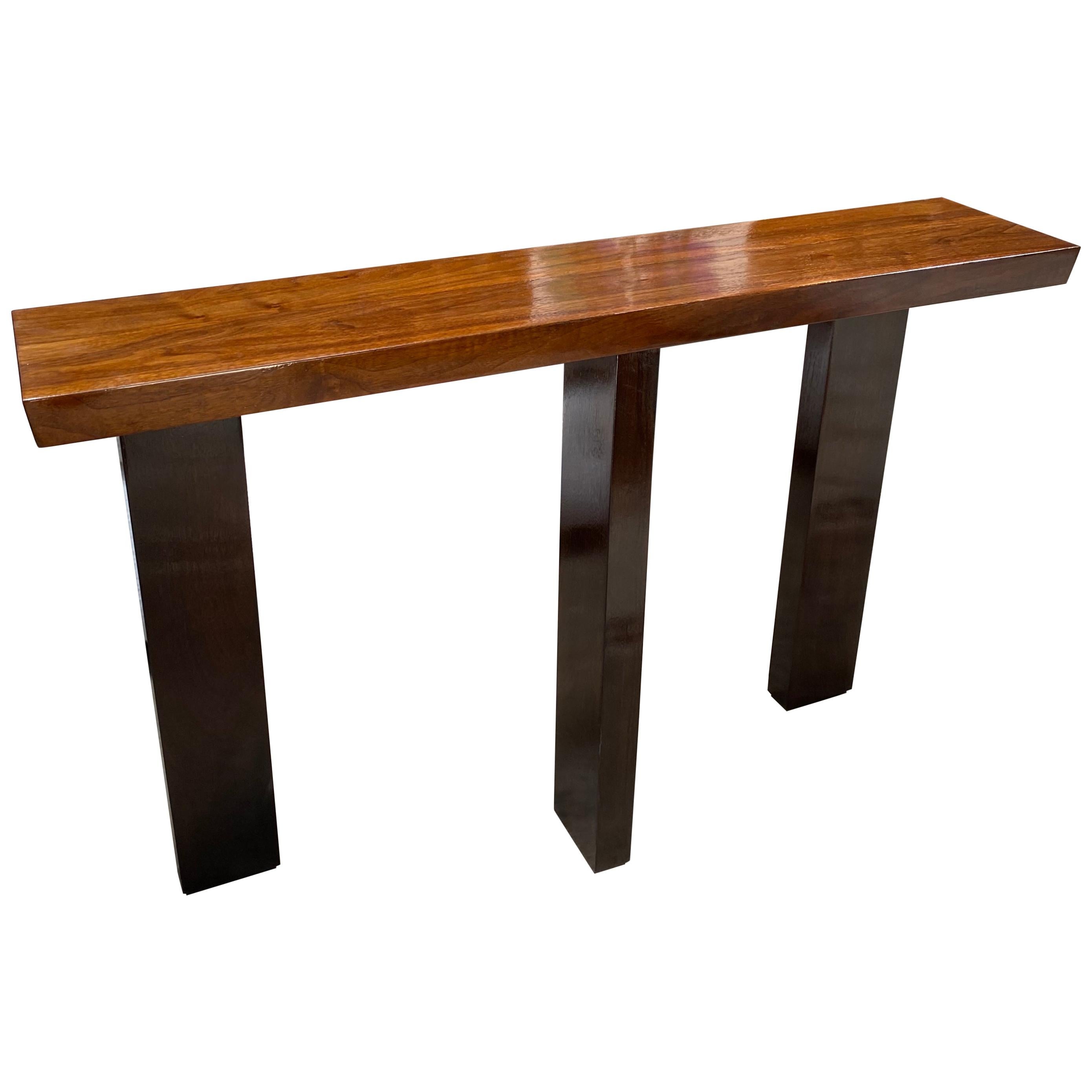 Ma39 Solid Walnut Side Tables / Consoles, 21st Century
