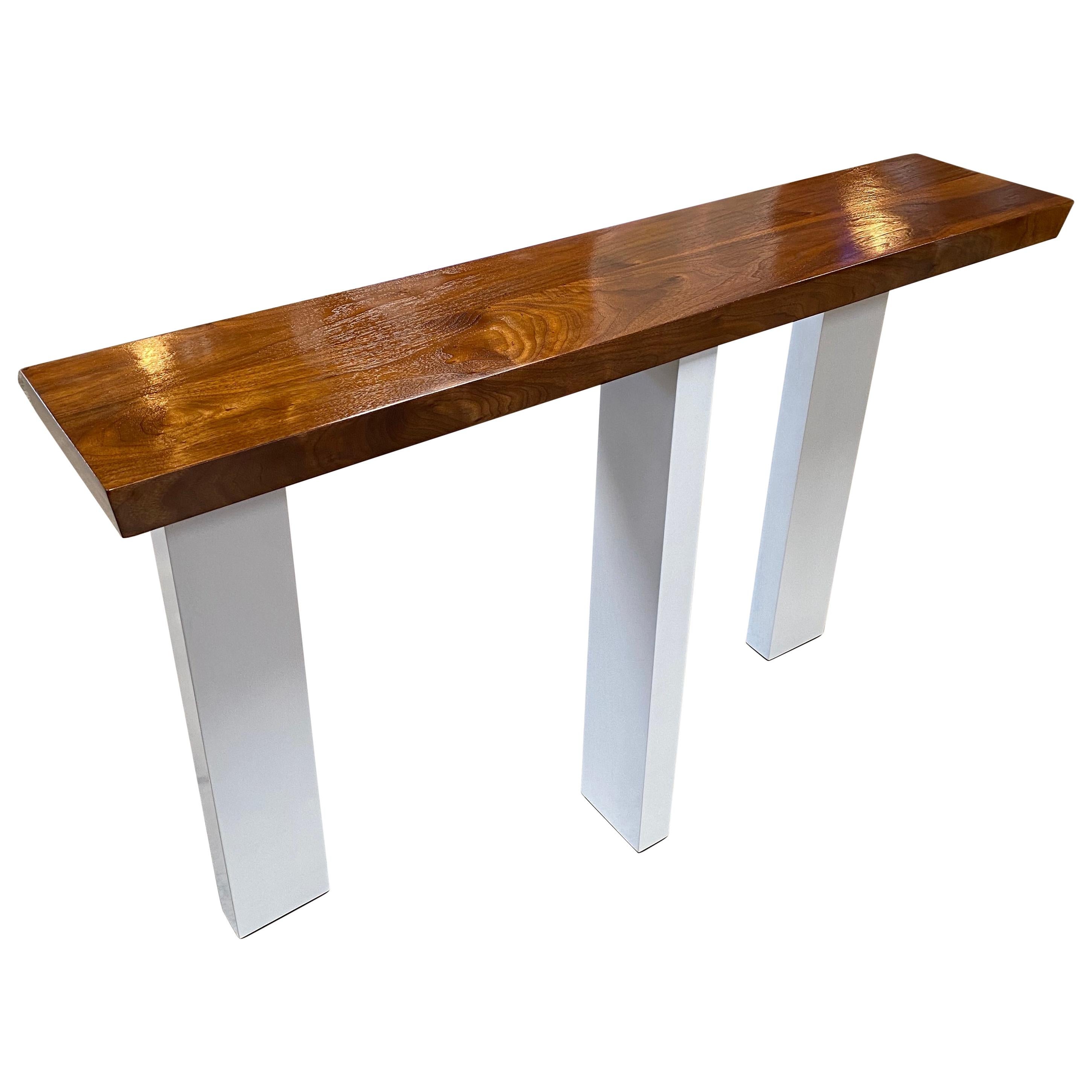 Ma39 Solid Walnut Side Tables / Consoles, 21st Century