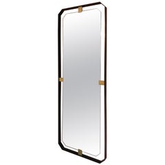 MA+39's Oversized Iron floating and Brass Rectangular Mirror, 21st Century Italy