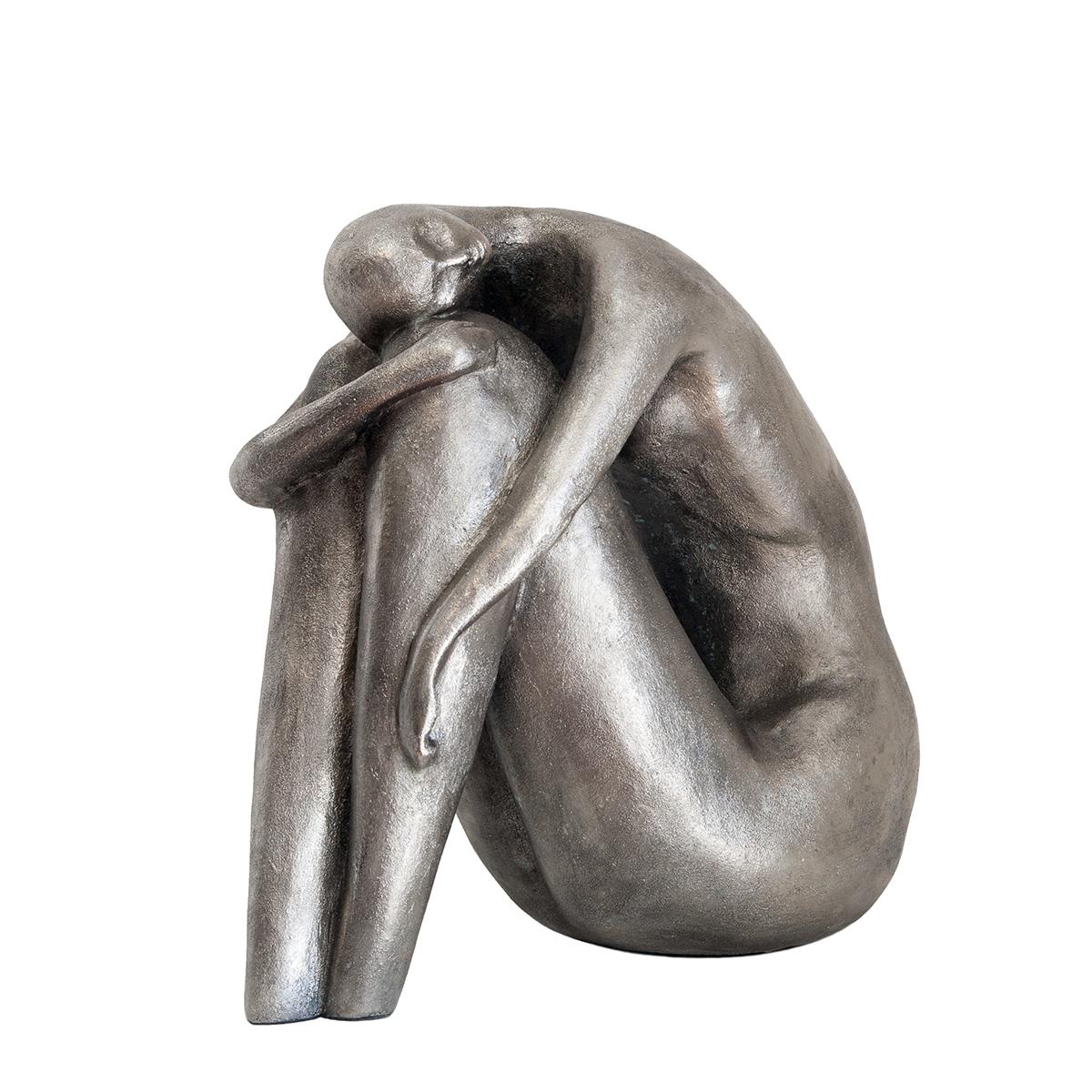 Maart Tsampiras Nude Sculpture – Sitzende Dame
