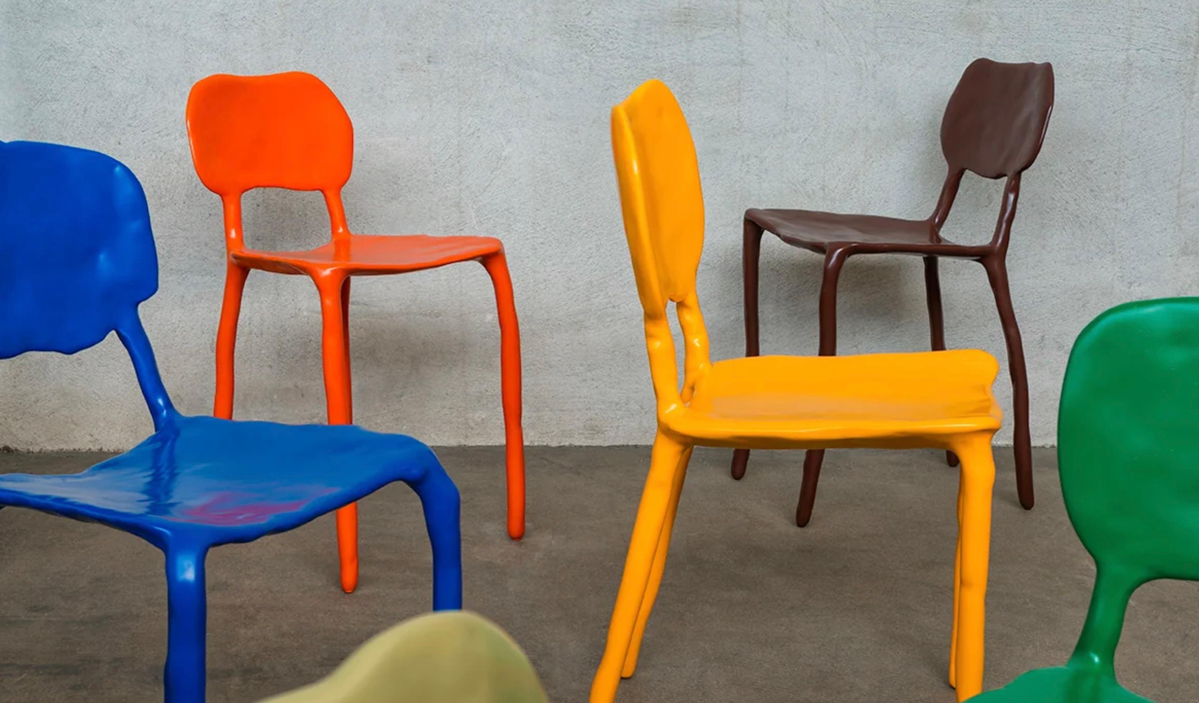 Néerlandais Tabouret de piano Clay de Maarten Baas pour BAAS en vente