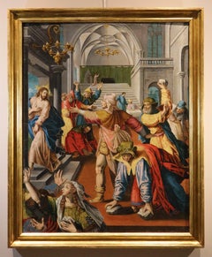 Christ De Vos Paint 16/17th Century Oil on canvas Old master Flemish school Art