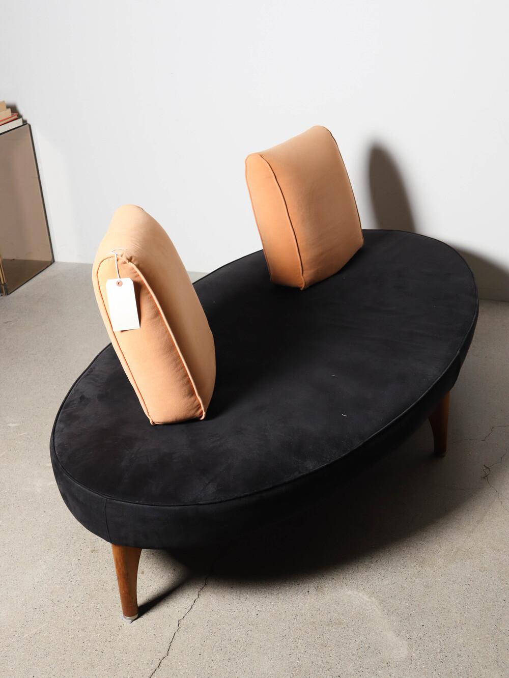 Late 20th Century Maarten Kusters Elliptical sofa 'no stop' for Edra For Sale