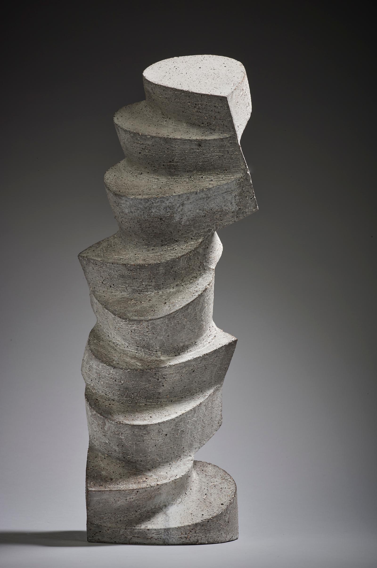 Architectural stoneware contemporary sculpture by Maarten Stuer For Sale 7