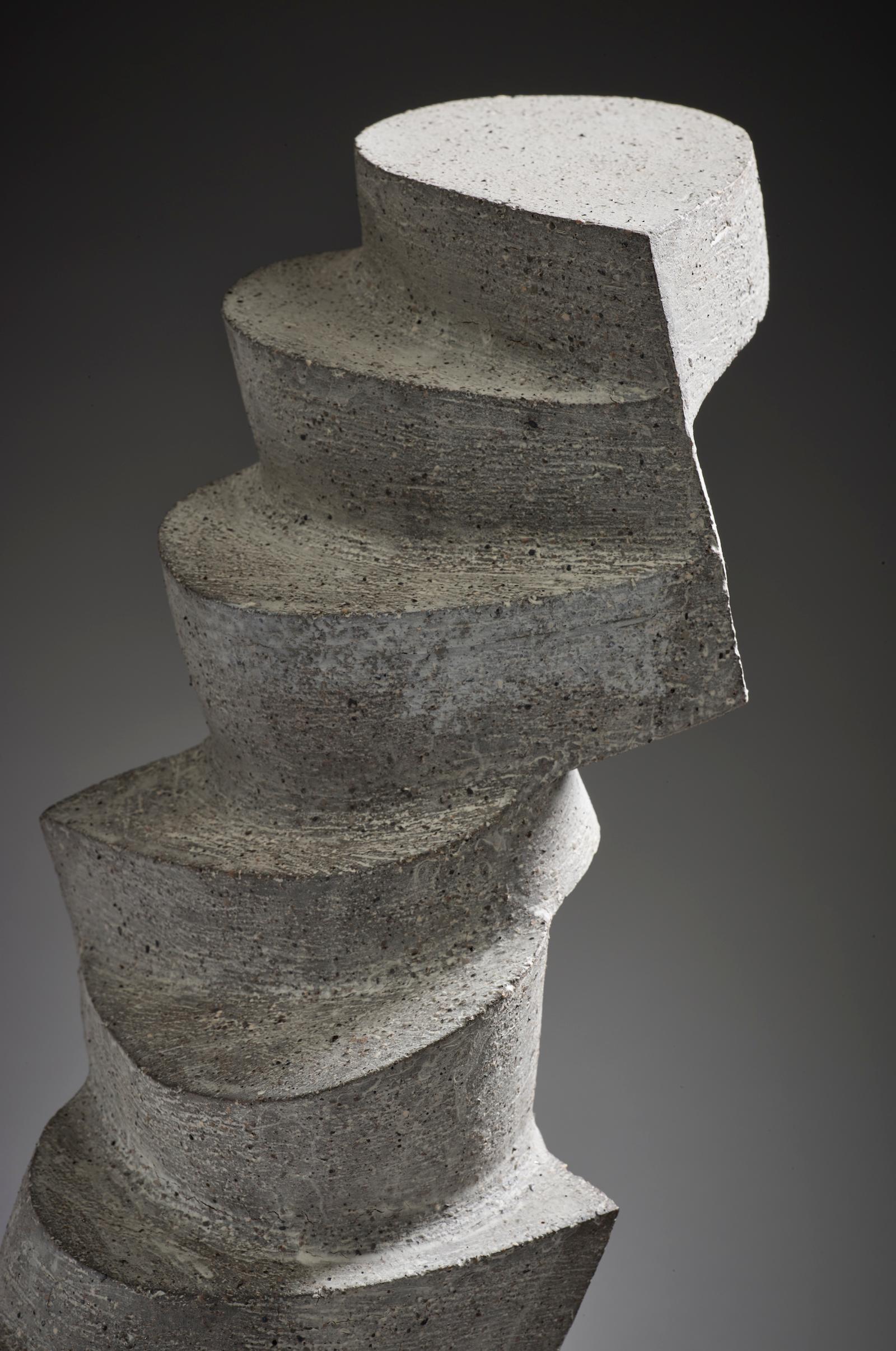 Architectural stoneware contemporary sculpture by Maarten Stuer For Sale 6