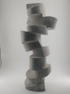 Architectural stoneware contemporary sculpture by Maarten Stuer