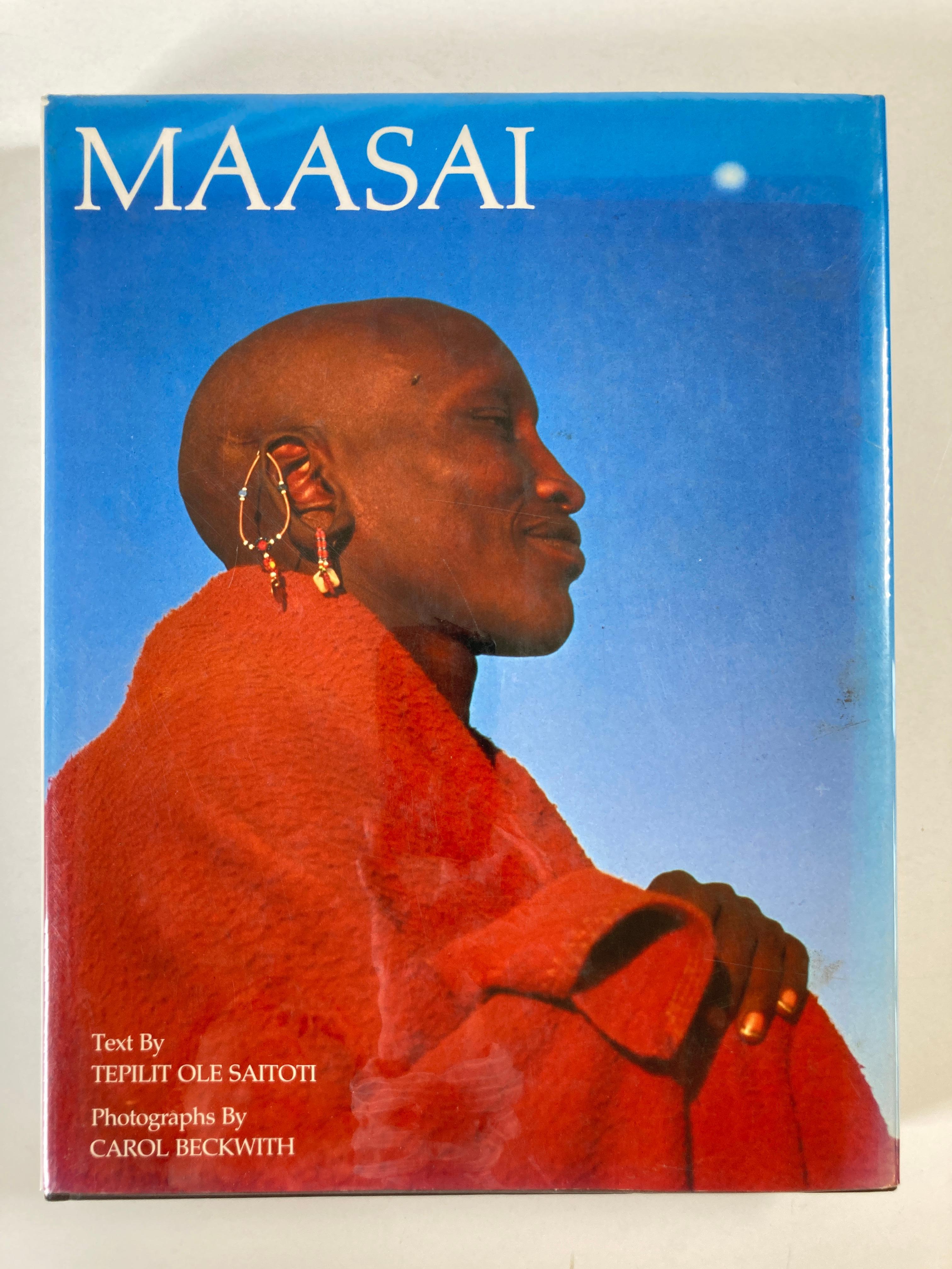 Vintage Book: Maasai by Teplit Ole Saitoti Hardcover book
Maasai Saitoti, Tepilit Ole, Beckwith, Carol.
The author recounts ancient Maasai legends and songs, and powerfully describes the vivid ceremonies that mark the passages in Maasai