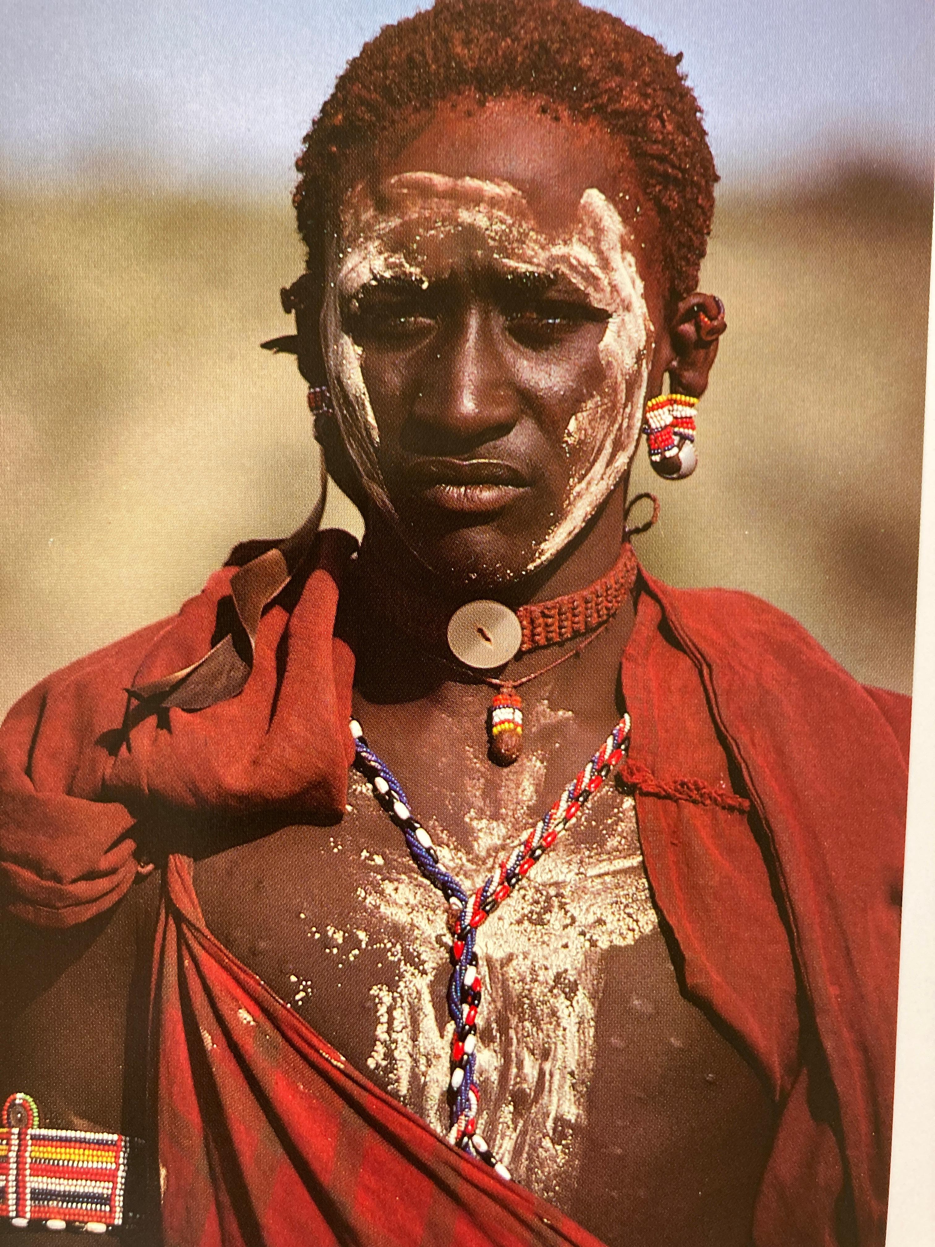 Maasai by Teplit Ole Saitoti Vintage Hardcover Book In Good Condition For Sale In North Hollywood, CA