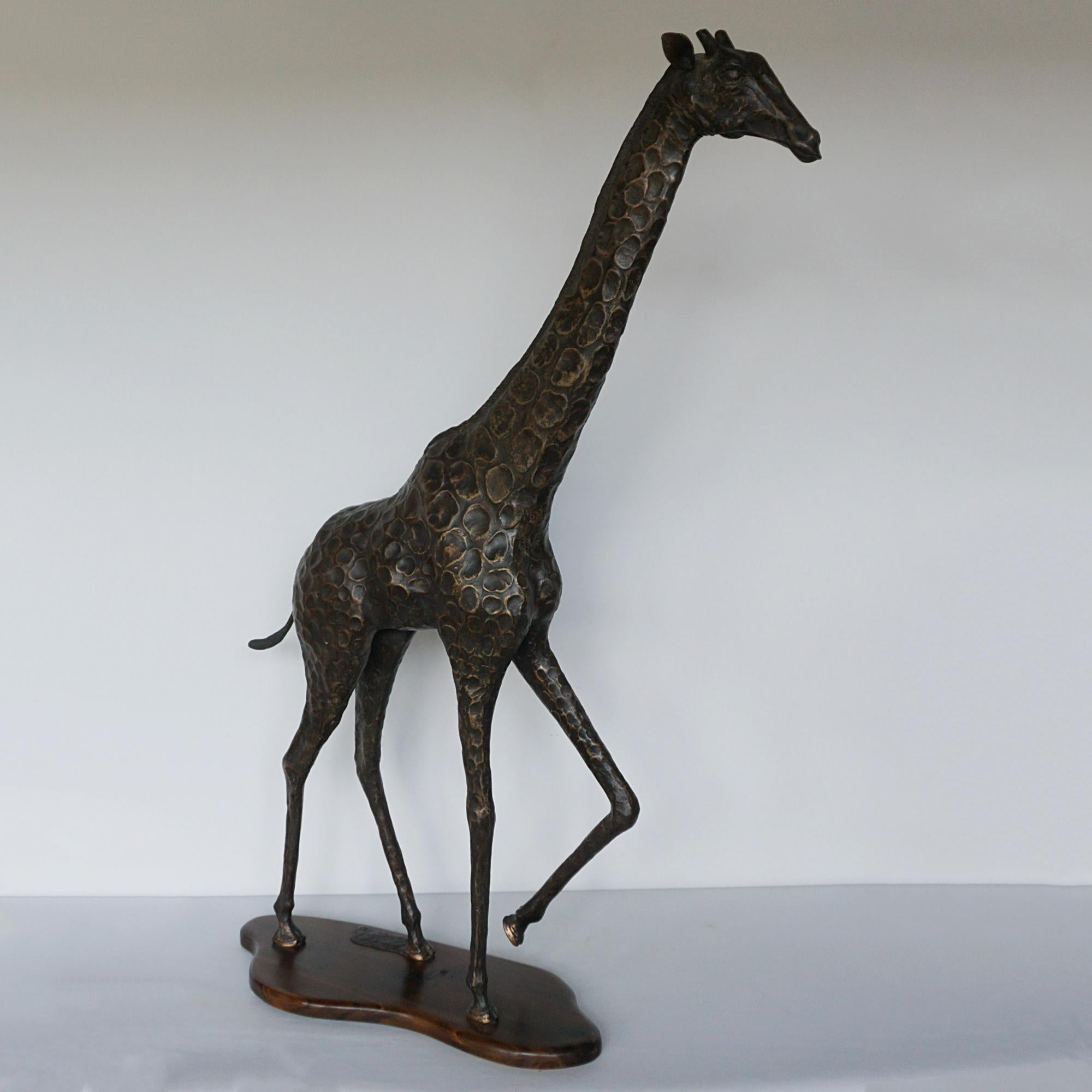 'Maasai Giraffe' An Early 21st Century Bronze Sculpture by Denis Mathews 2