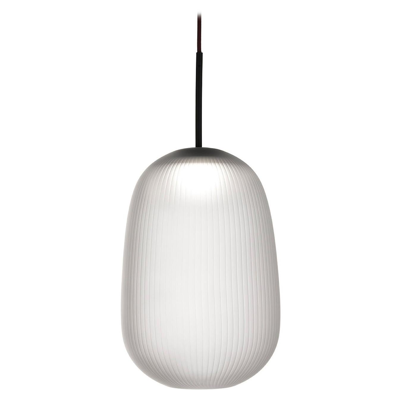 Maat, Melogranoblu, Suspension Lamp, Frosted Glass