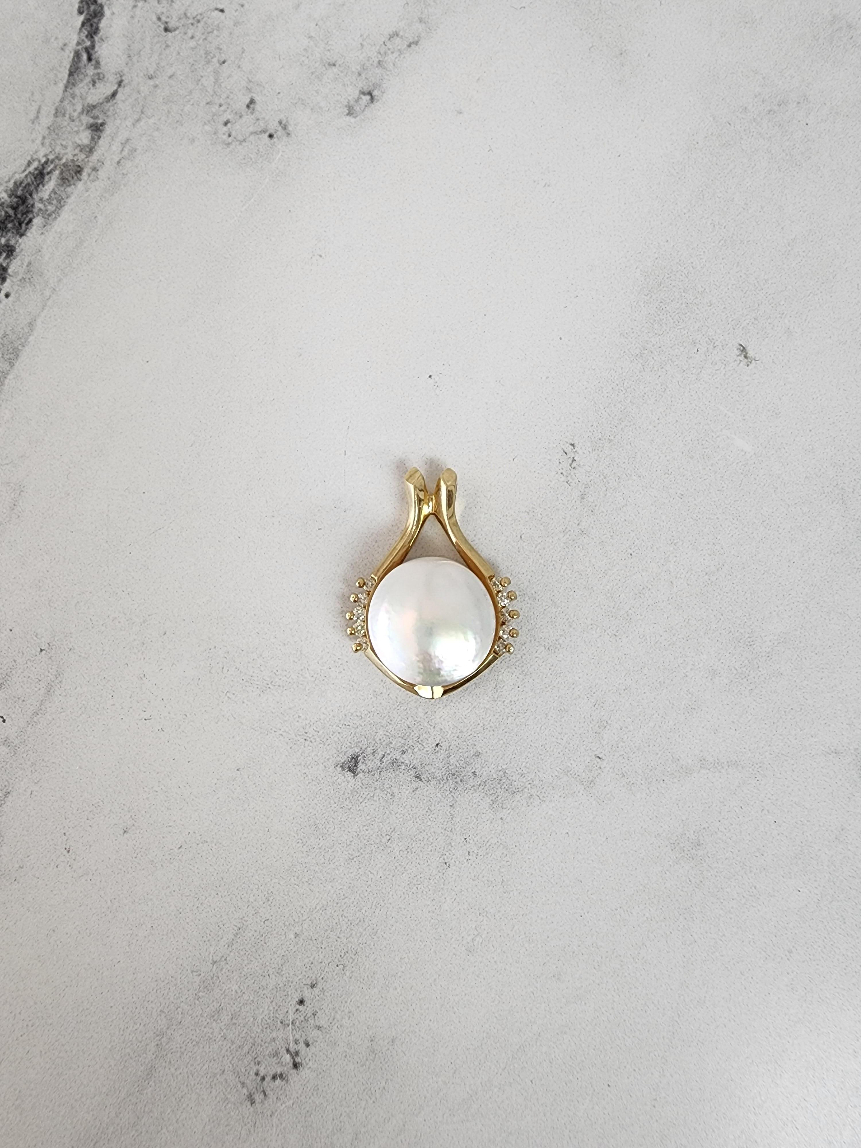 Collana Mabe con perle e diamanti In condizioni Nuovo in vendita a Sugar Land, TX