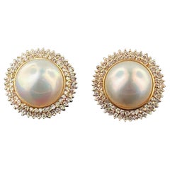 Ohrringe mit Würfelperlen und Diamanten