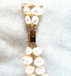 Collana a doppio filo con perle d'acqua dolce Mabe Pearl, 14 carati*