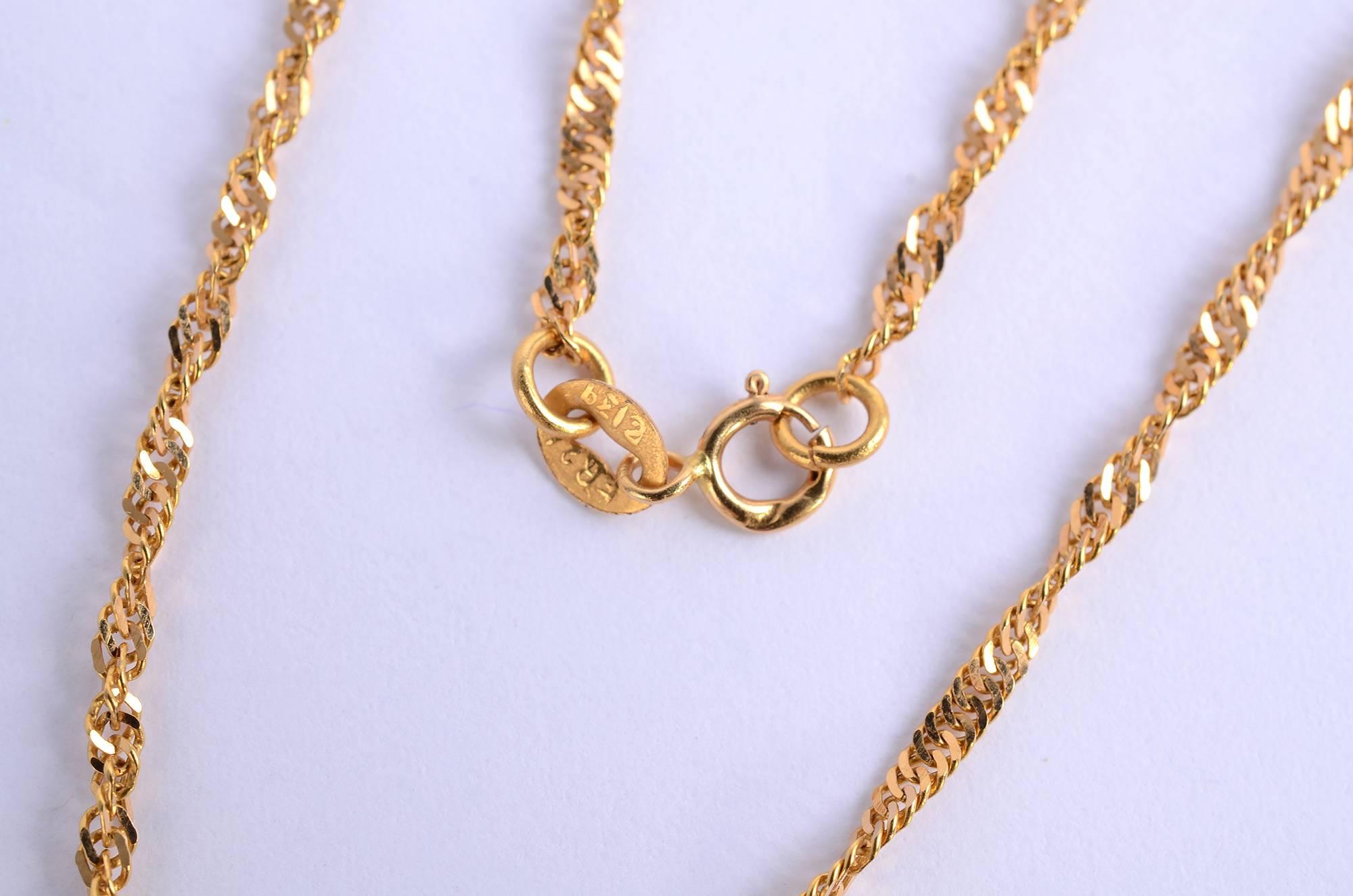Brilliant Cut Mabe Pearl Gold Diamond Pendant Necklace
