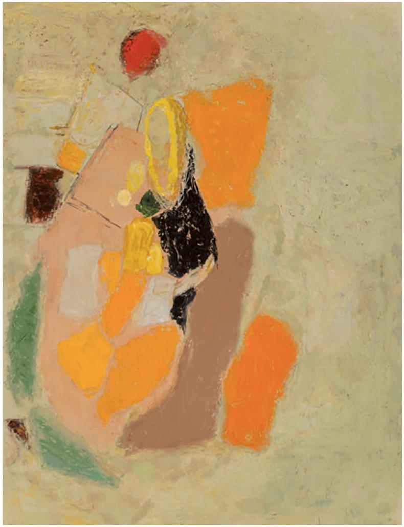 Abstract painting by Mabel Alvarez (American, 1891-1985) titled 