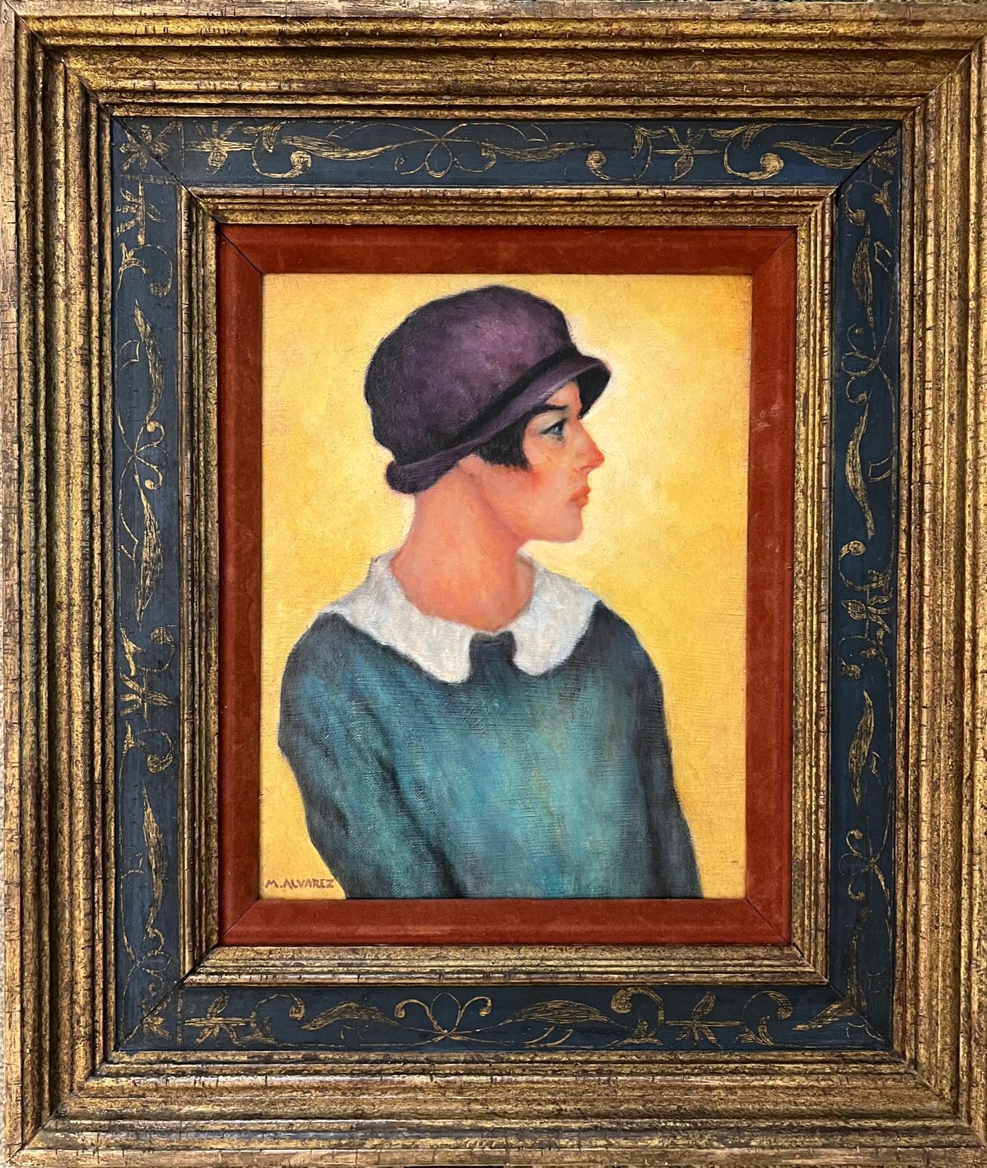 Modern Girl (Untitled) - Painting by Mabel Alvarez