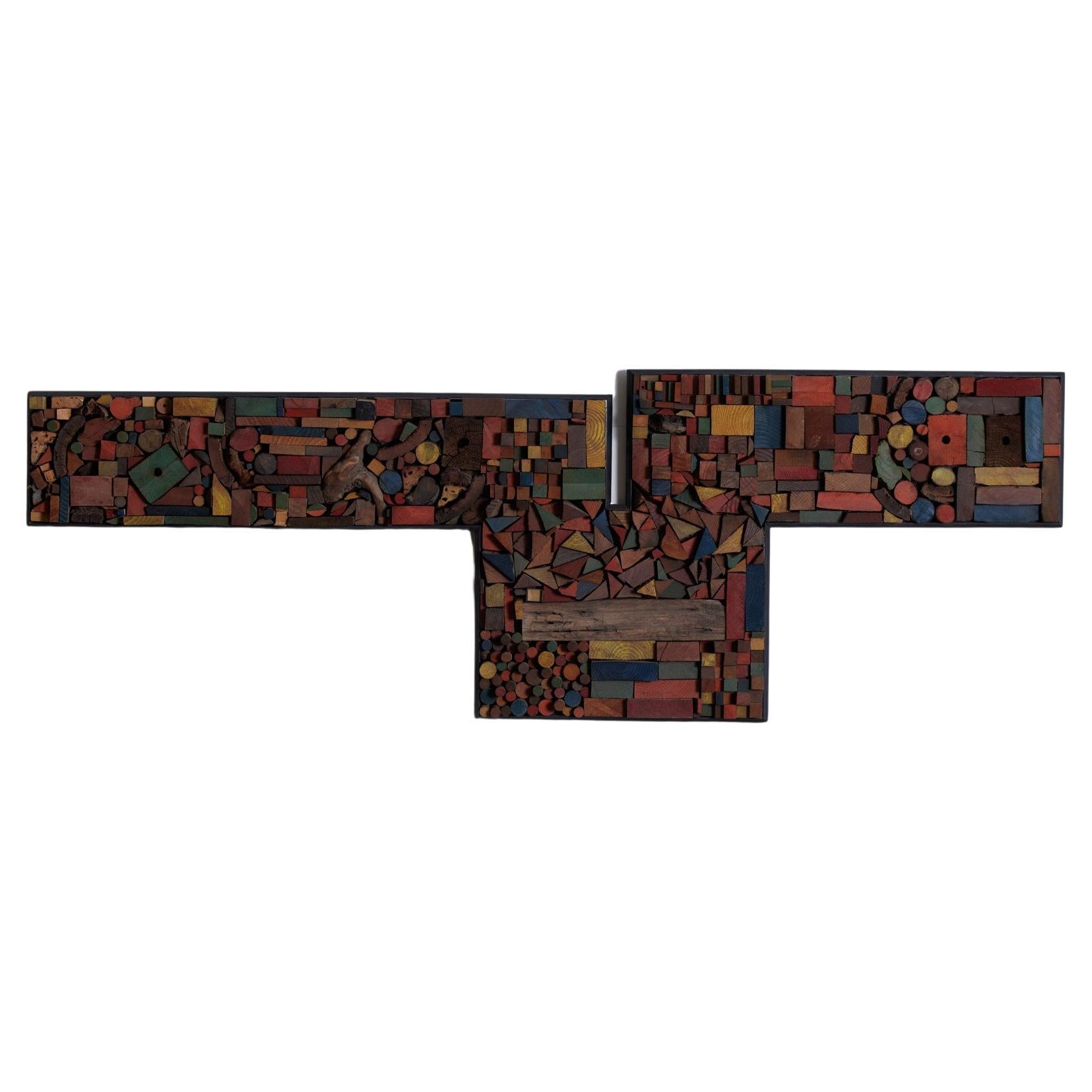 Collage de mosaïques en bois de Mabel Hutchinson