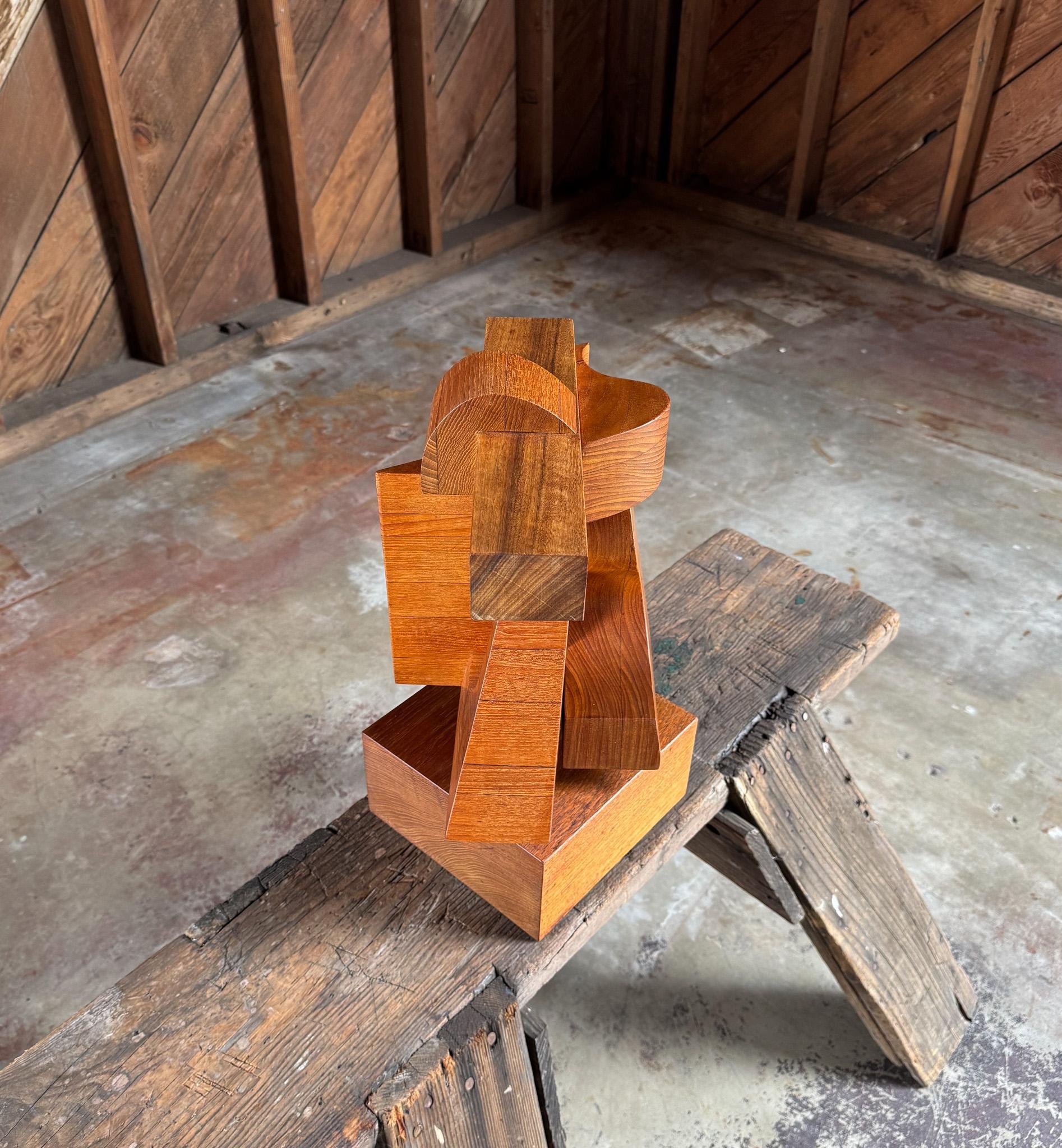 Assemblaggio in legno di Mabel Hutchinson, California, C.C. 1969 in vendita 3