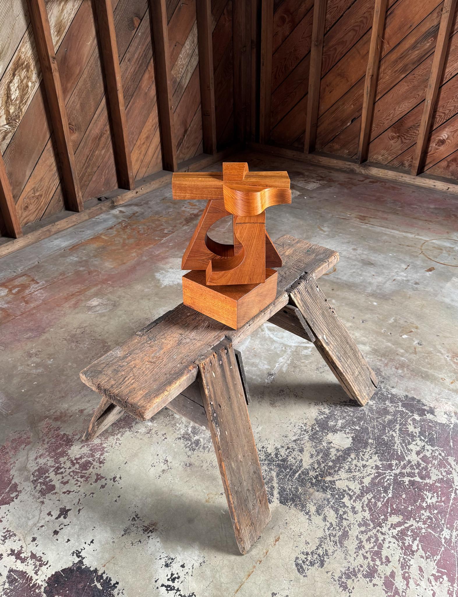 Assemblaggio in legno di Mabel Hutchinson, California, C.C. 1969 in vendita 7