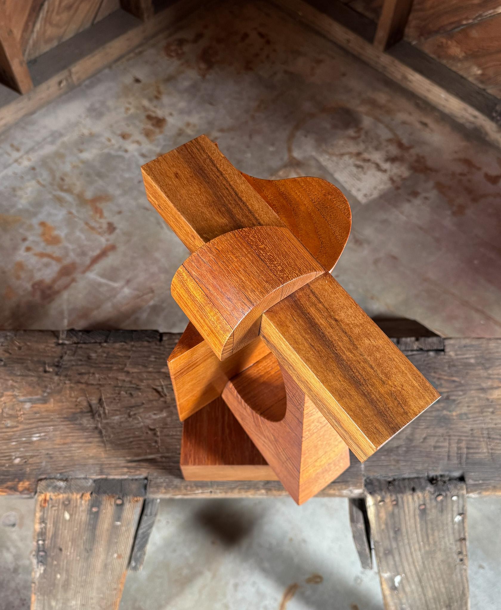 Assemblaggio in legno di Mabel Hutchinson, California, C.C. 1969 in vendita 11