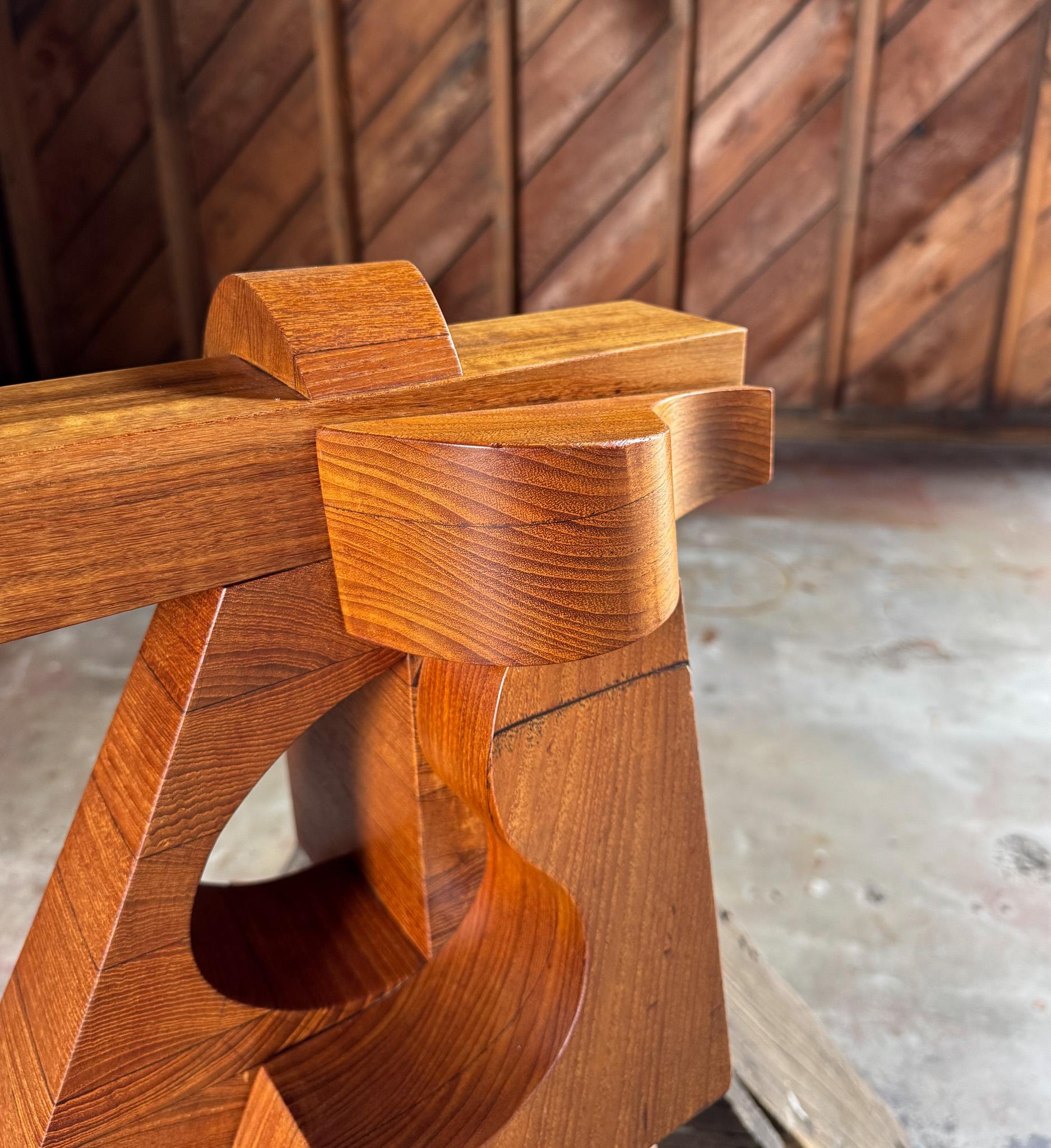Legno Assemblaggio in legno di Mabel Hutchinson, California, C.C. 1969 in vendita