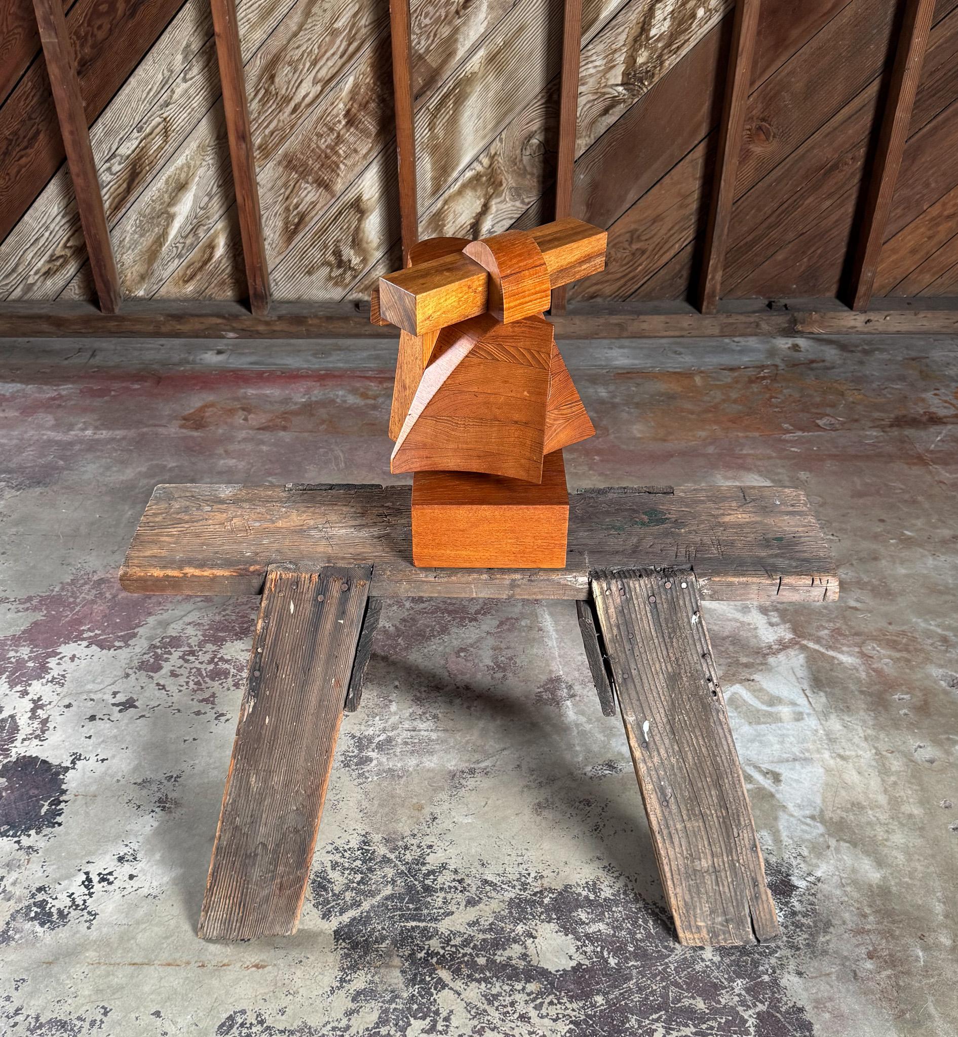 Assemblaggio in legno di Mabel Hutchinson, California, C.C. 1969 in vendita 2