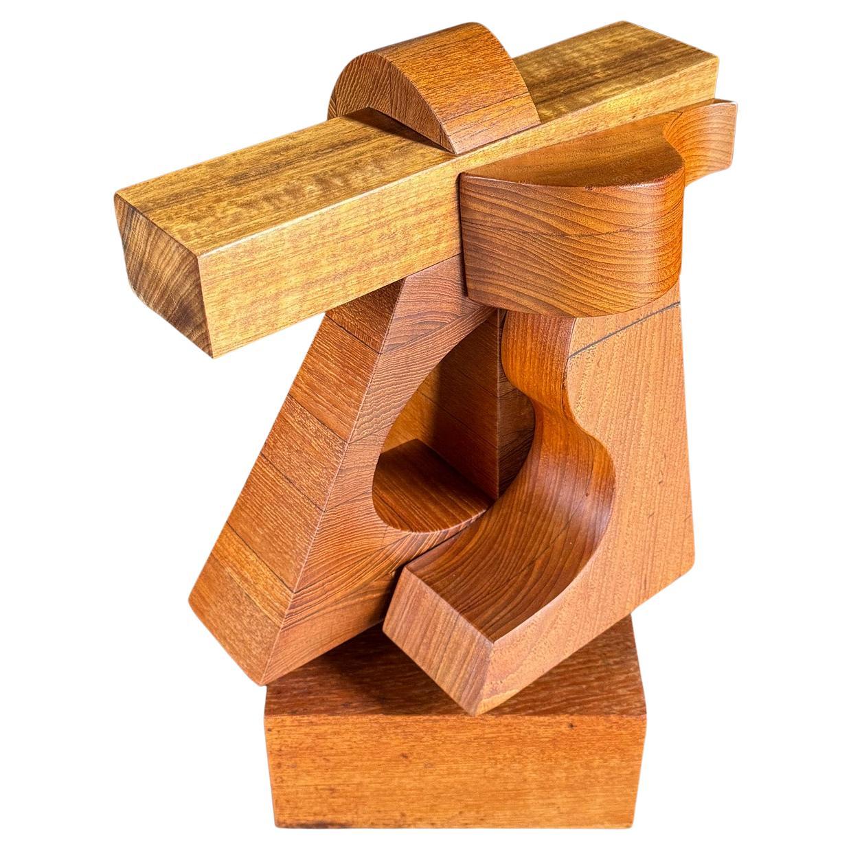 Assemblaggio in legno di Mabel Hutchinson, California, C.C. 1969 in vendita