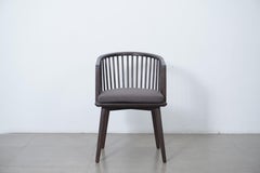 Modern Danish Peasant Dining Chair, Teak in Walnut Finish. Set of 6 chairs