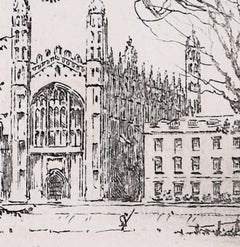 Mabel Oliver Rae, Etching of Kings College Cambridge
