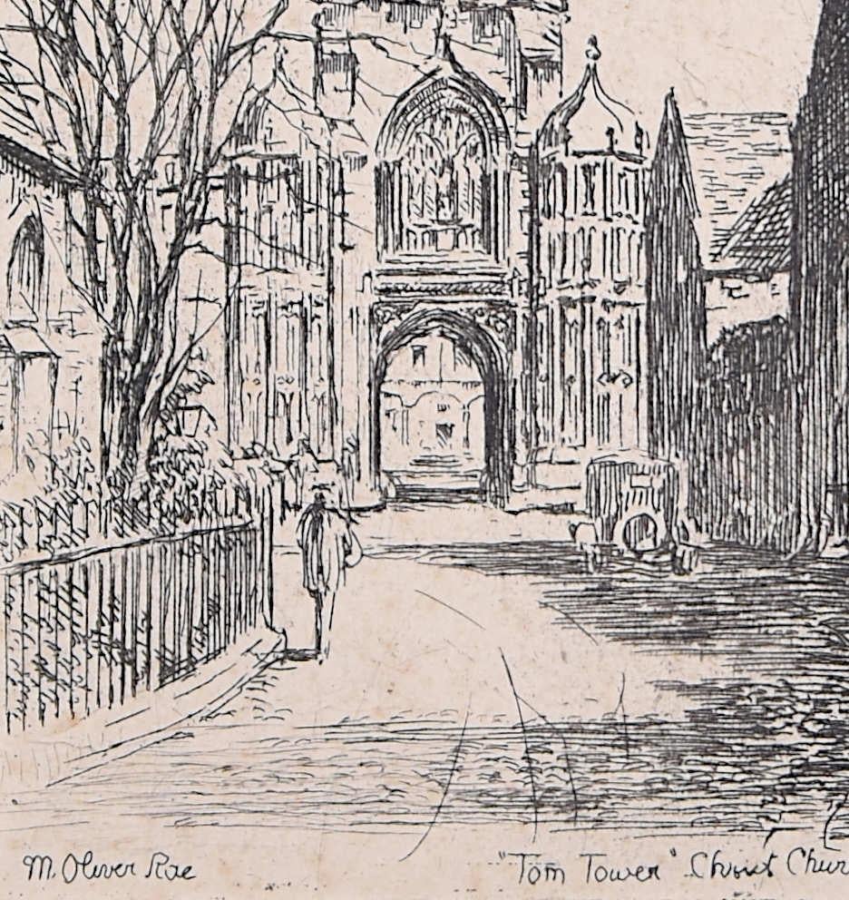 Mabel Oliver Rae, grabado de Tom Tower, Oxford en venta 2