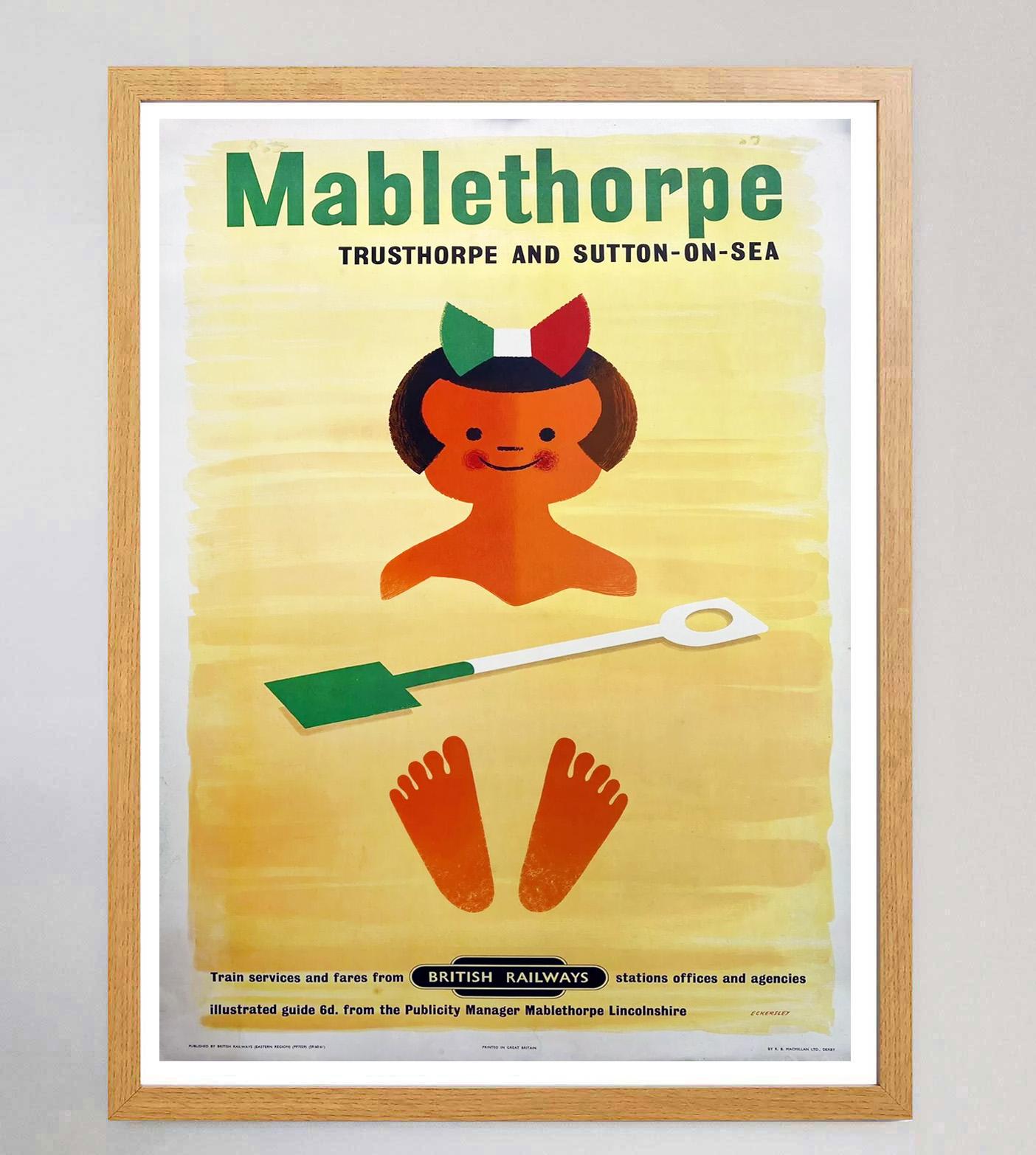 Mablethorpe - Tom Eckerlsey British Railways Póster original de época Británico en venta