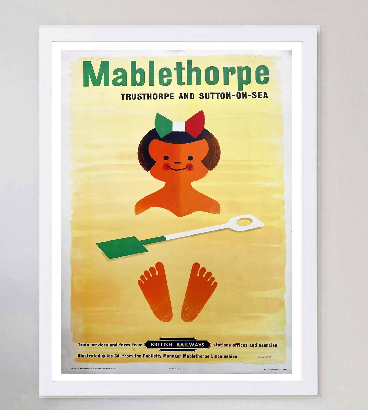 Mablethorpe - Tom Eckerlsey British Railways Póster original de época en Bueno estado para la venta en Winchester, GB