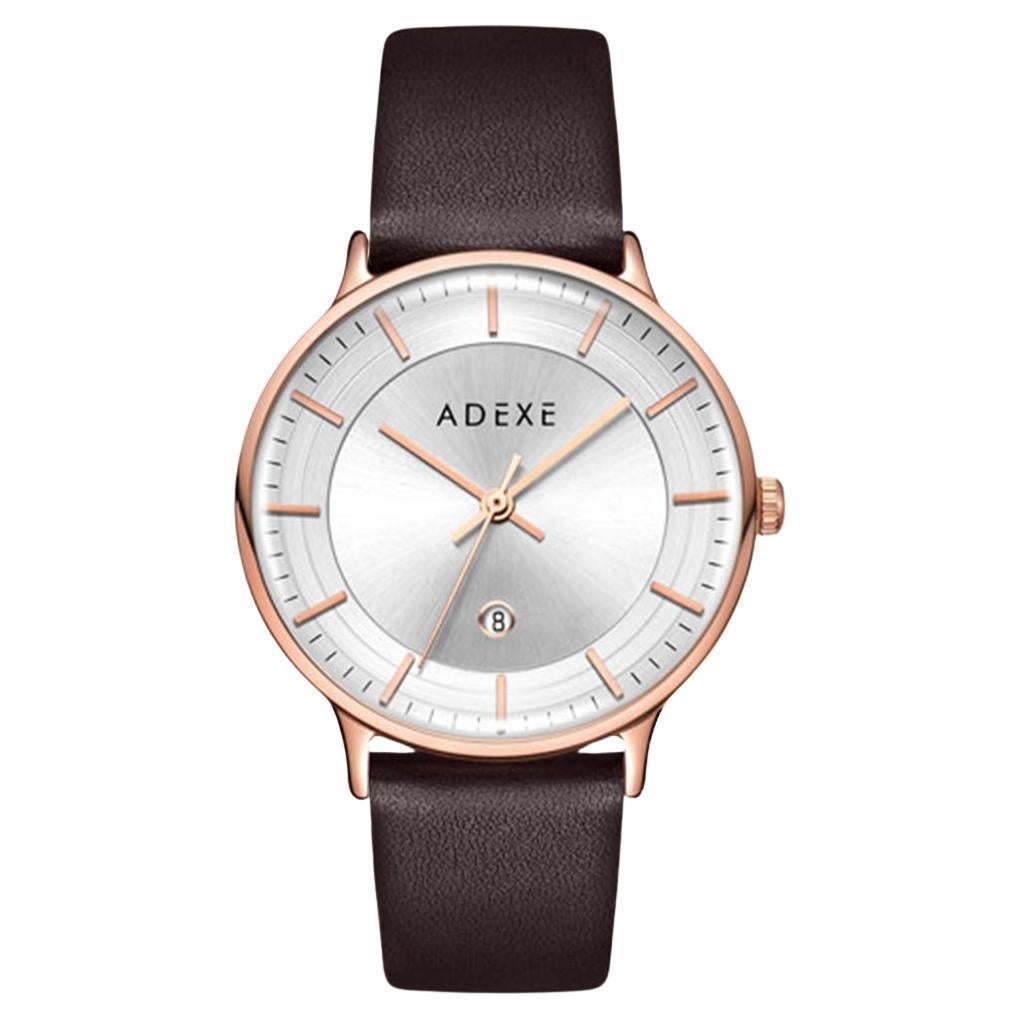 MAC - Classic Plain Dial Leather Band Quartz Watch 'Complimentary Extra Straps'