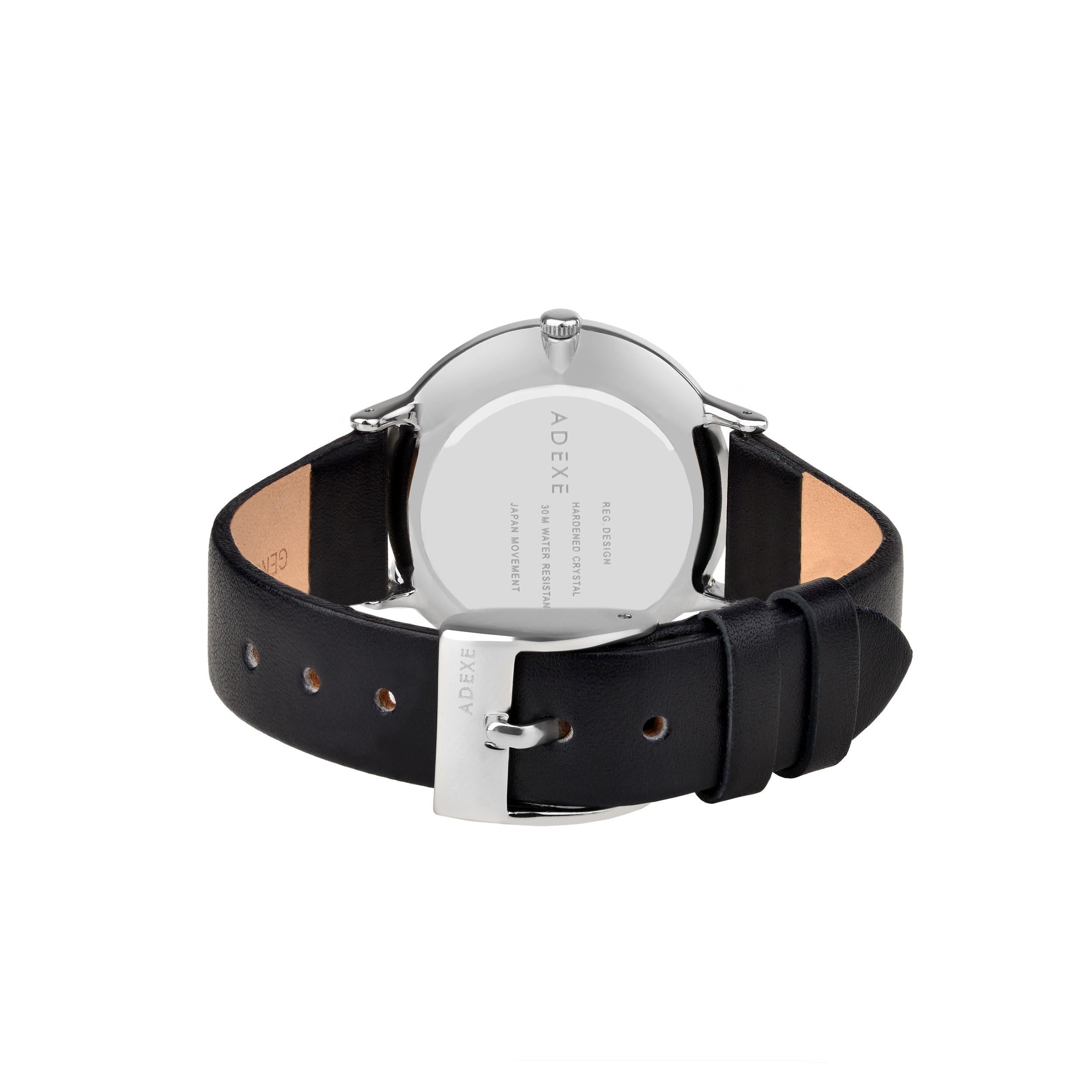 Women's MAC - Classic Plain Dial Leather Blue Quartz Watch 'Complimentary Extra Straps' For Sale