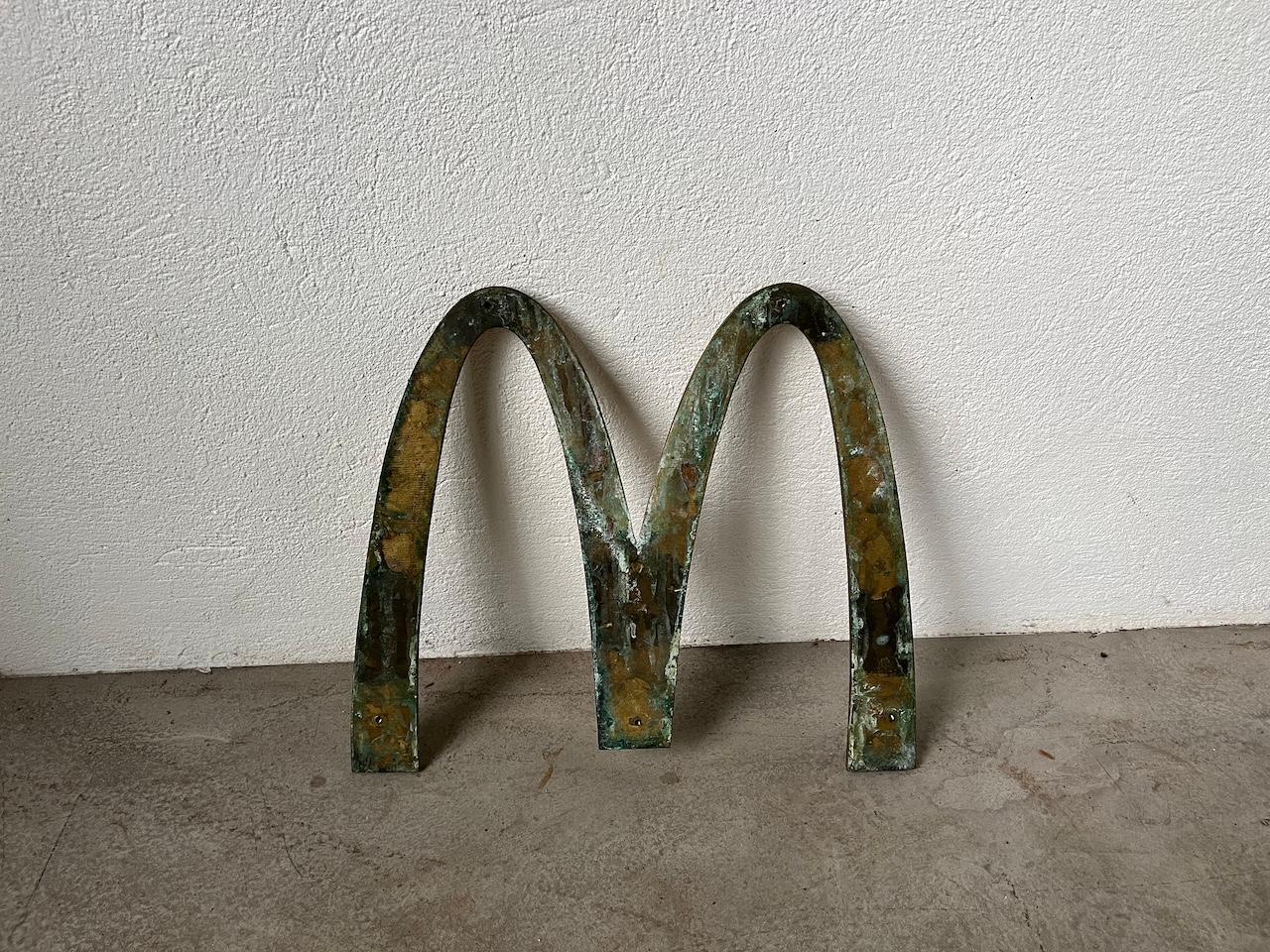  Mac Donald's sign in solid brass, circa 1970 1