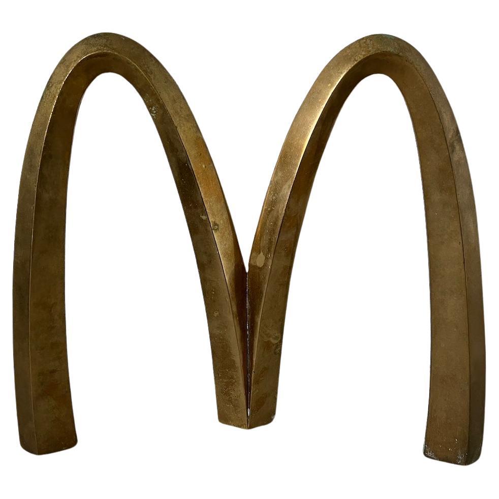  Mac Donald's sign in solid brass, circa 1970
