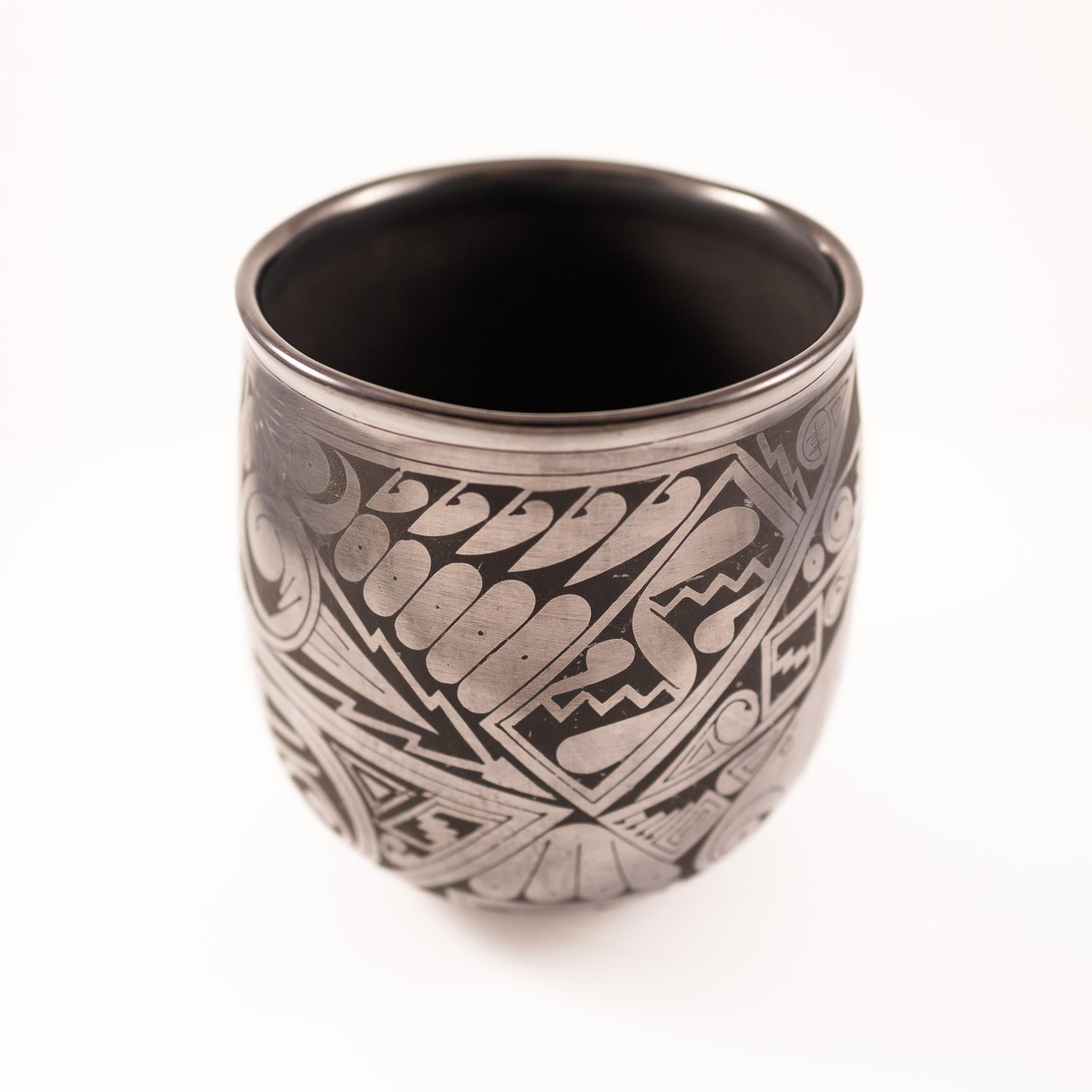 Mata Ortiz Style Black Ware Pottery - Art by Macario Ortiz