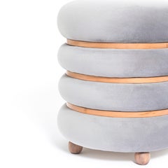 Taburete Macarrón diseñado por Daniel Basso y Estudio Florida, Argentina, 2022